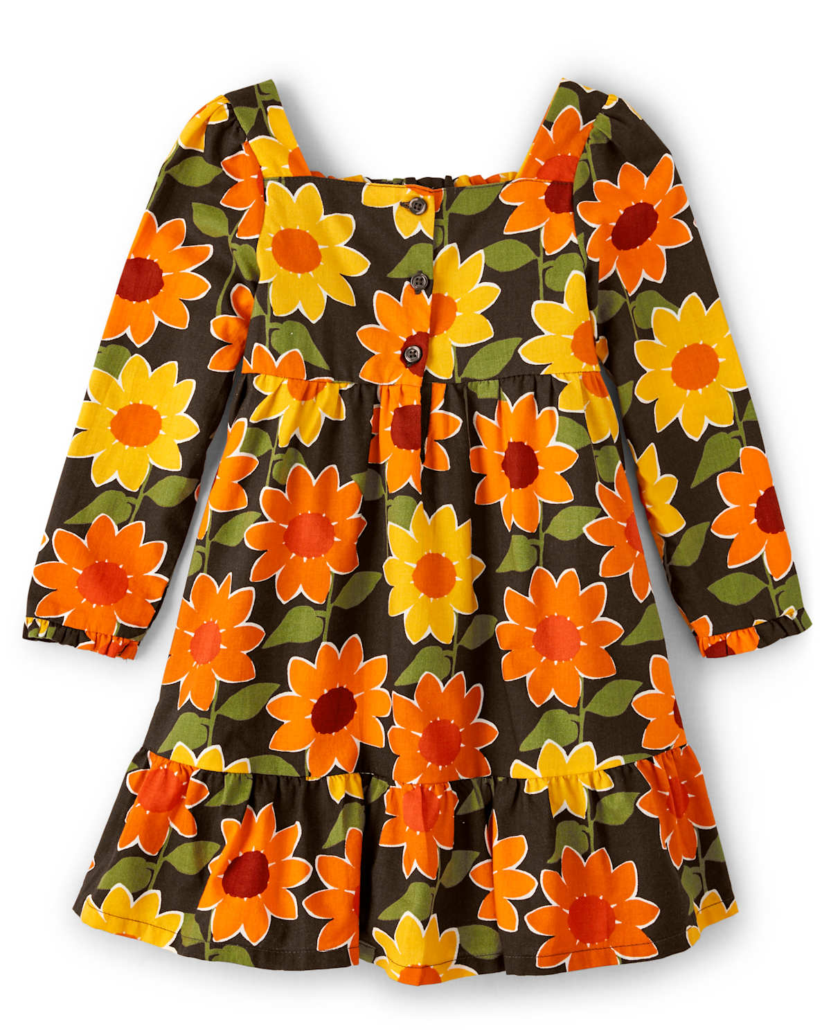 Детские платья Gymboree Girls Sunflower Ruffle Dress - Harvest — фото 2