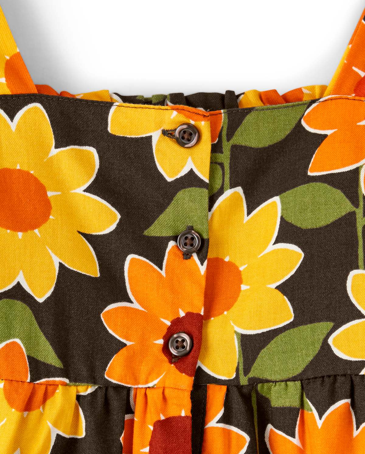 Детские платья Gymboree Girls Sunflower Ruffle Dress - Harvest — фото 4