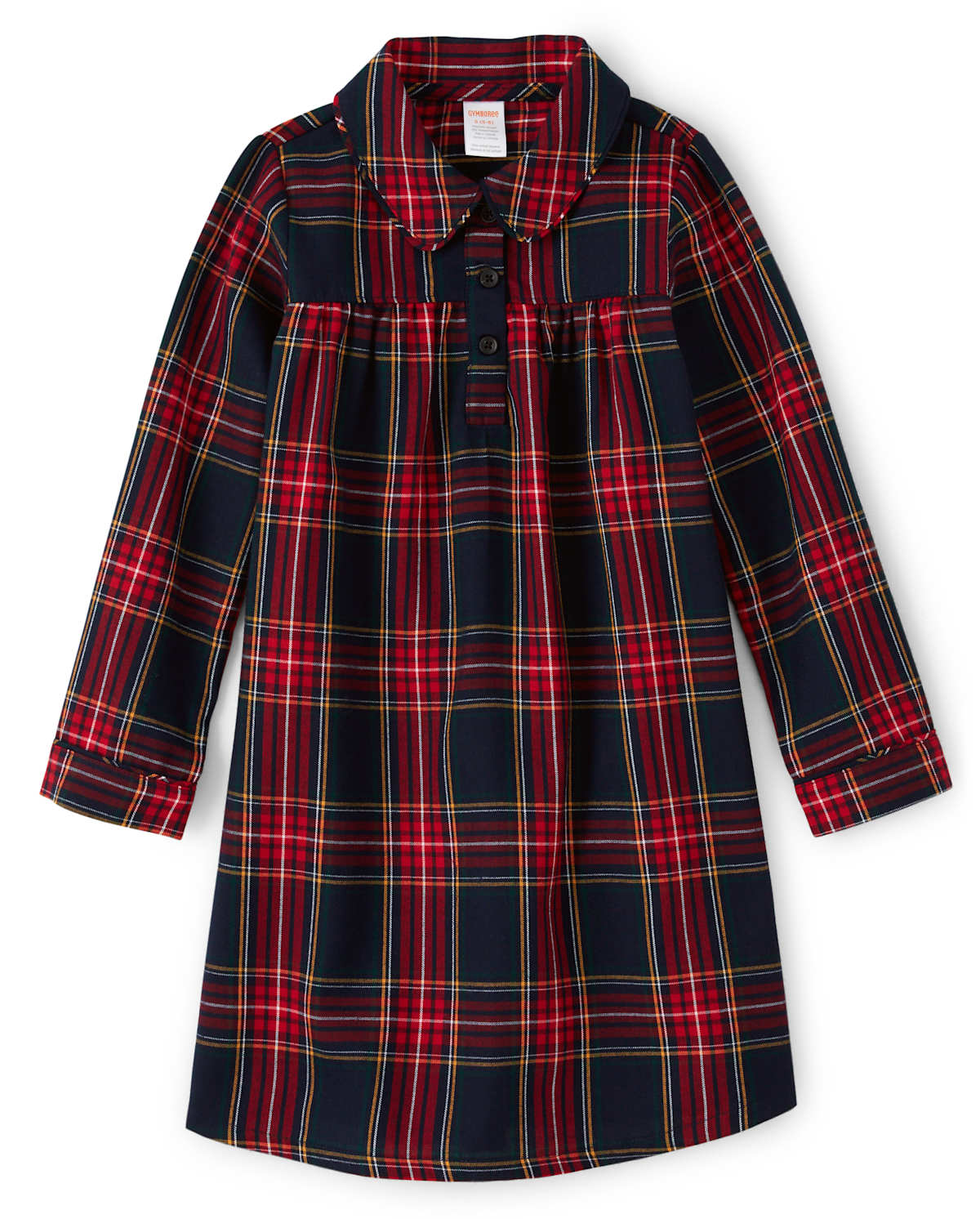 Gymboree Girls Plaid Flannel Nightgown - Gymmies