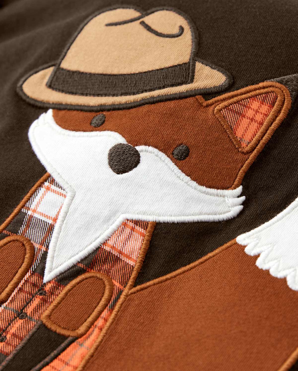 Детские топы Gymboree Boys Embroidered Fox Layered Top - Harvest