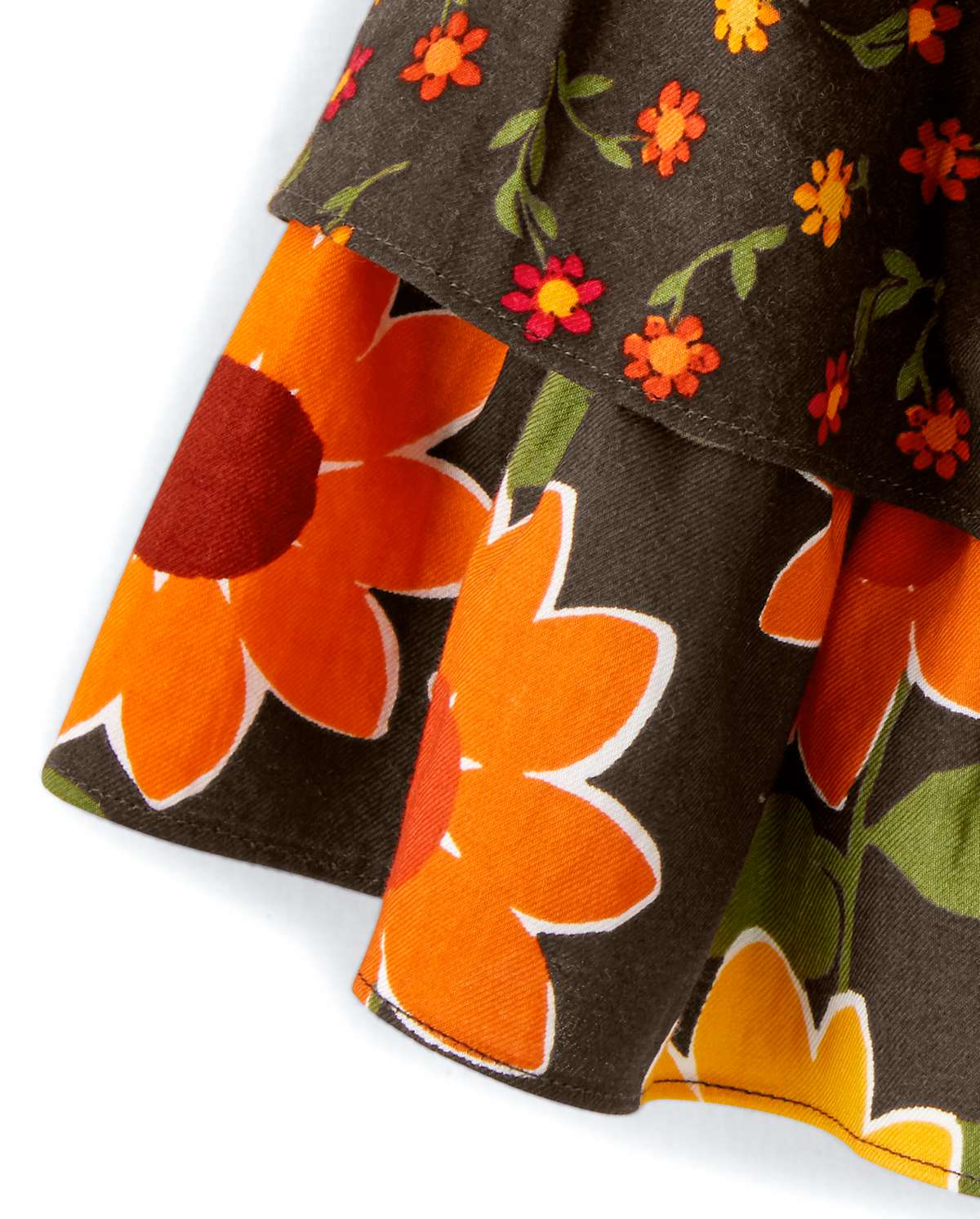 Детские юбки Gymboree Girls Sunflower Tiered Skort - Harvest — фото 2