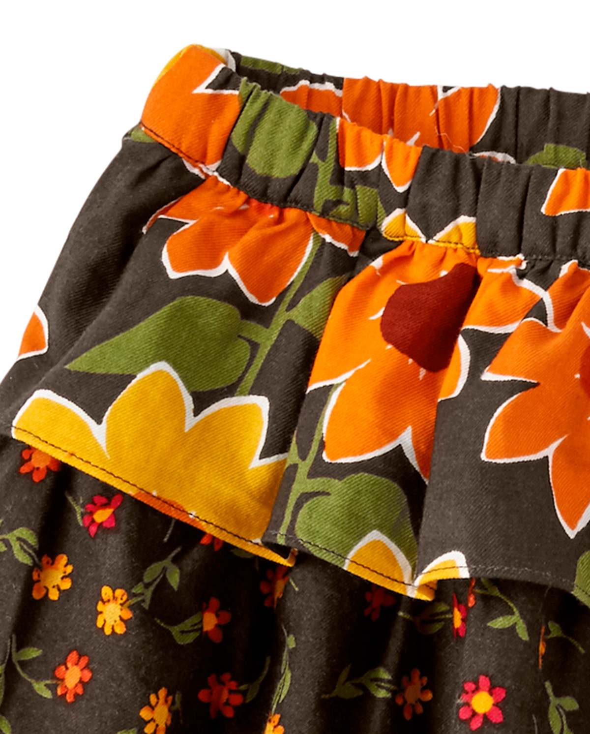 Детские юбки Gymboree Girls Sunflower Tiered Skort - Harvest — фото 3