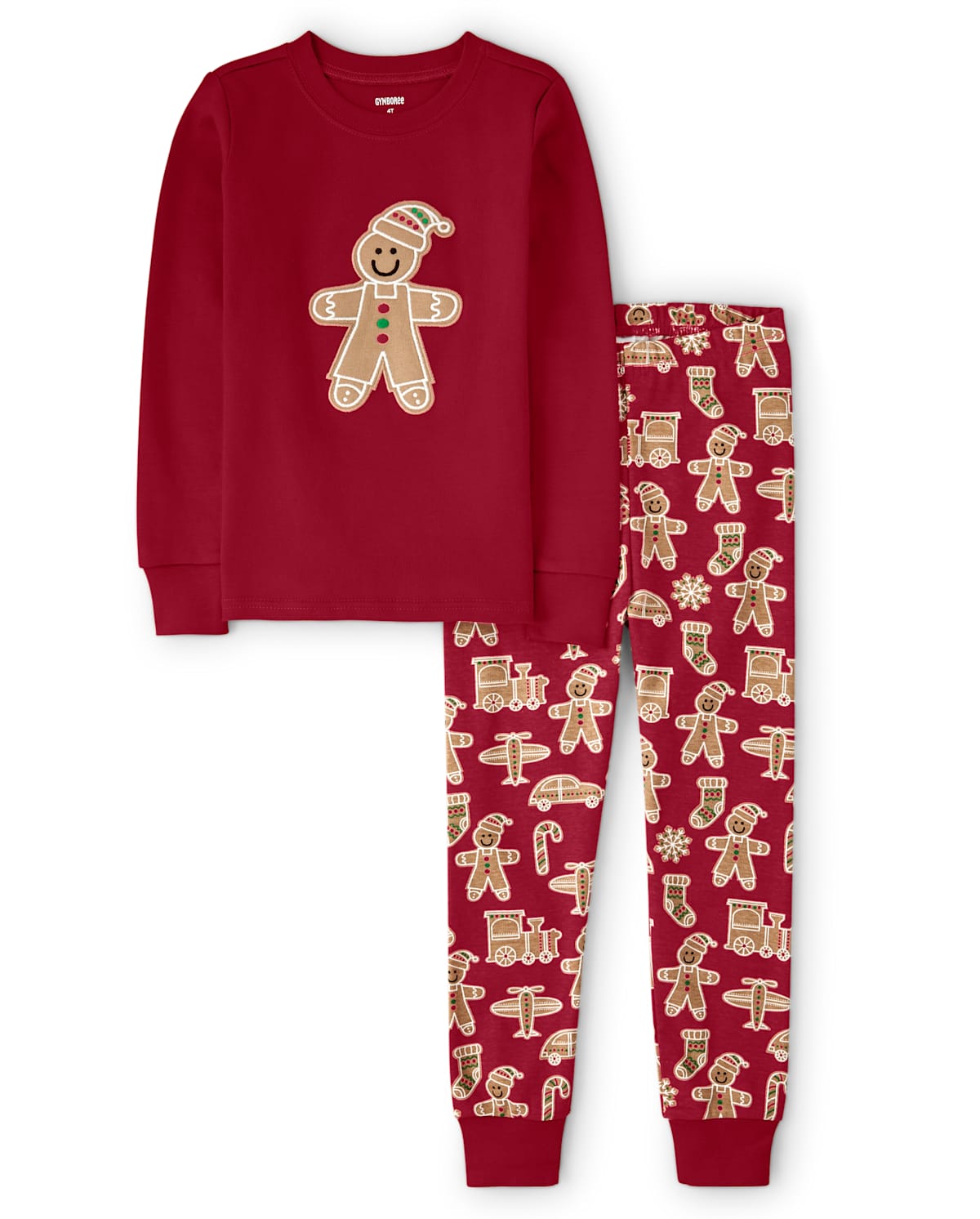 Детские пижамы Gymboree Boys Gingerbread Cotton 2-Piece Pajamas - Gymmies