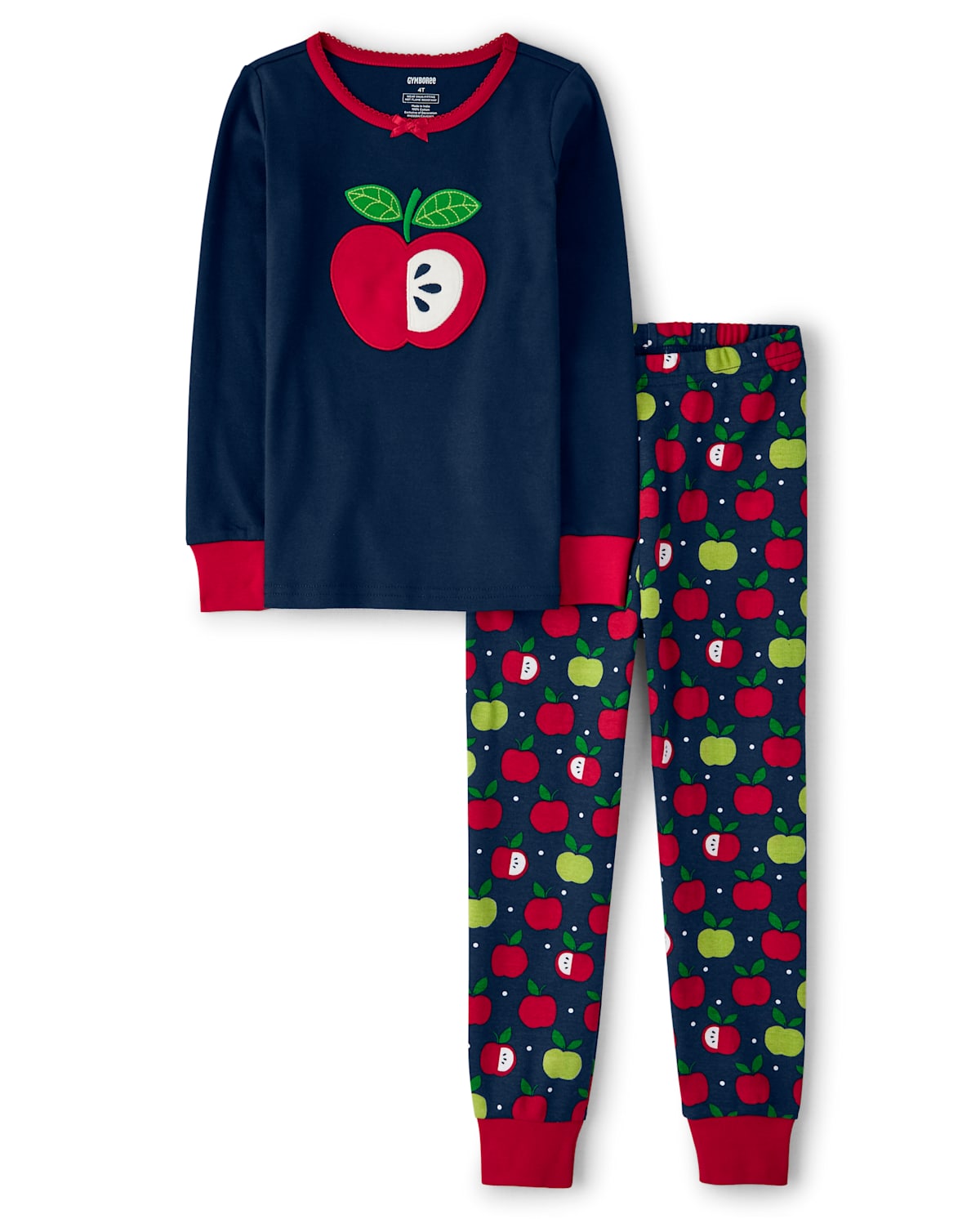 Детские пижамы Gymboree Girls Apple Cotton 2-Piece Pajamas - Gymmies