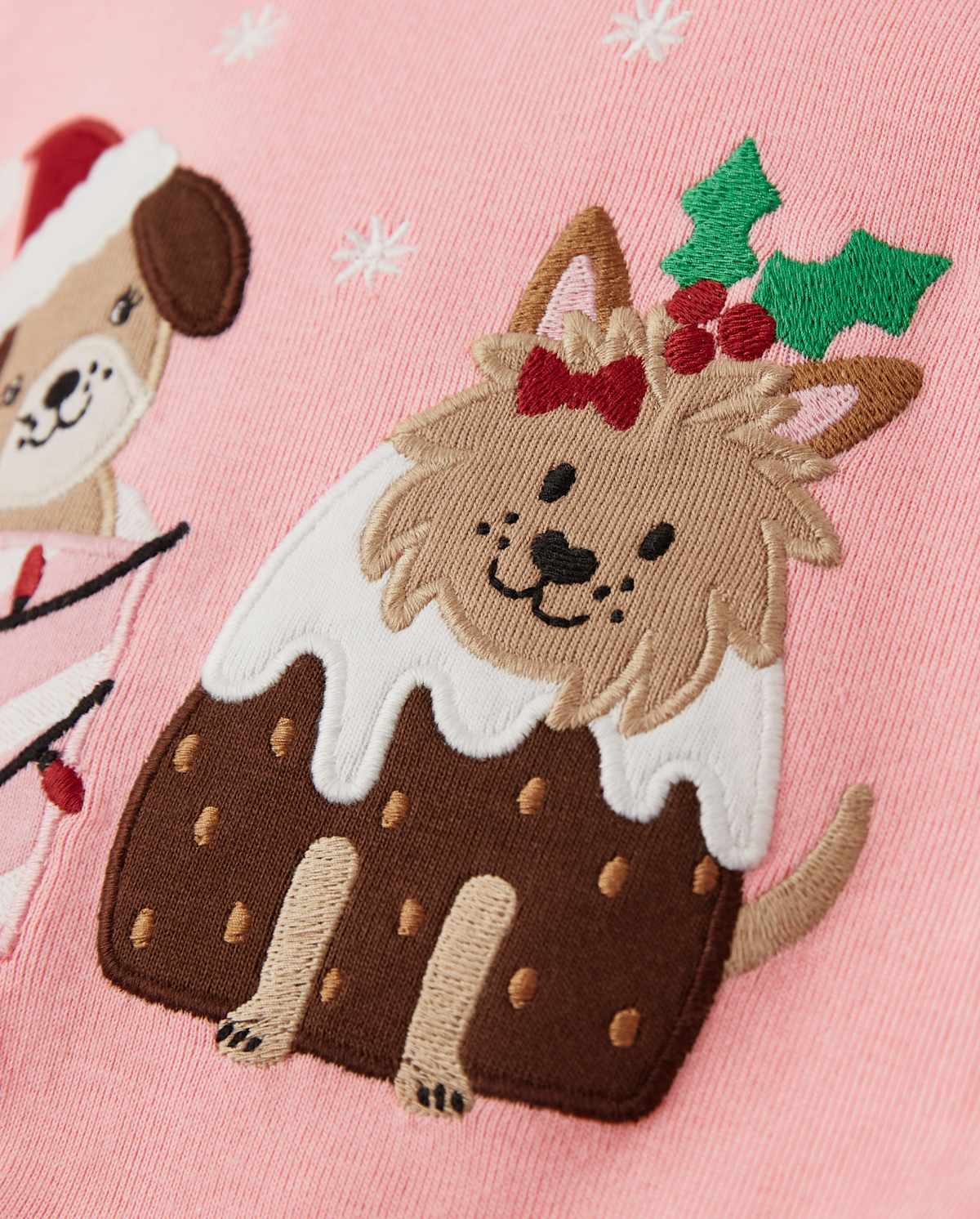 Детские пижамы Gymboree Girls Christmas Puppy Cotton 2-Piece Pajamas - Gymmies — фото 2