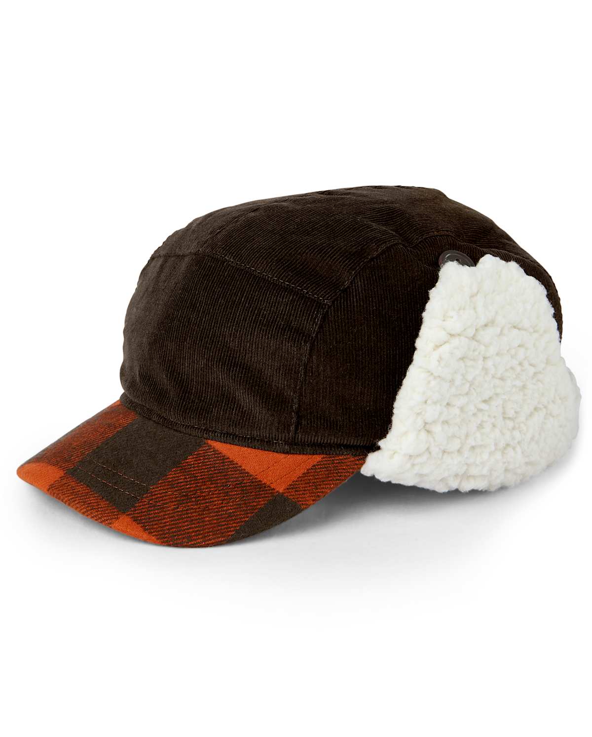 Детские головные уборы Gymboree Boys Plaid Trapper Hat - Harvest — фото 2