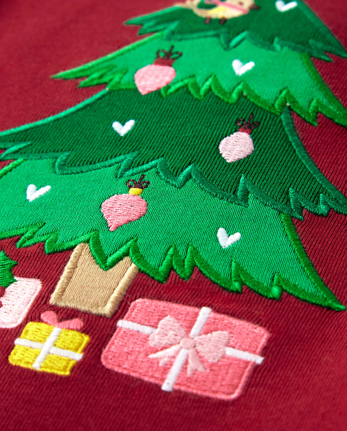 Детские топы Gymboree Girls Embroidered Christmas Tree Top - Ho Ho Ho