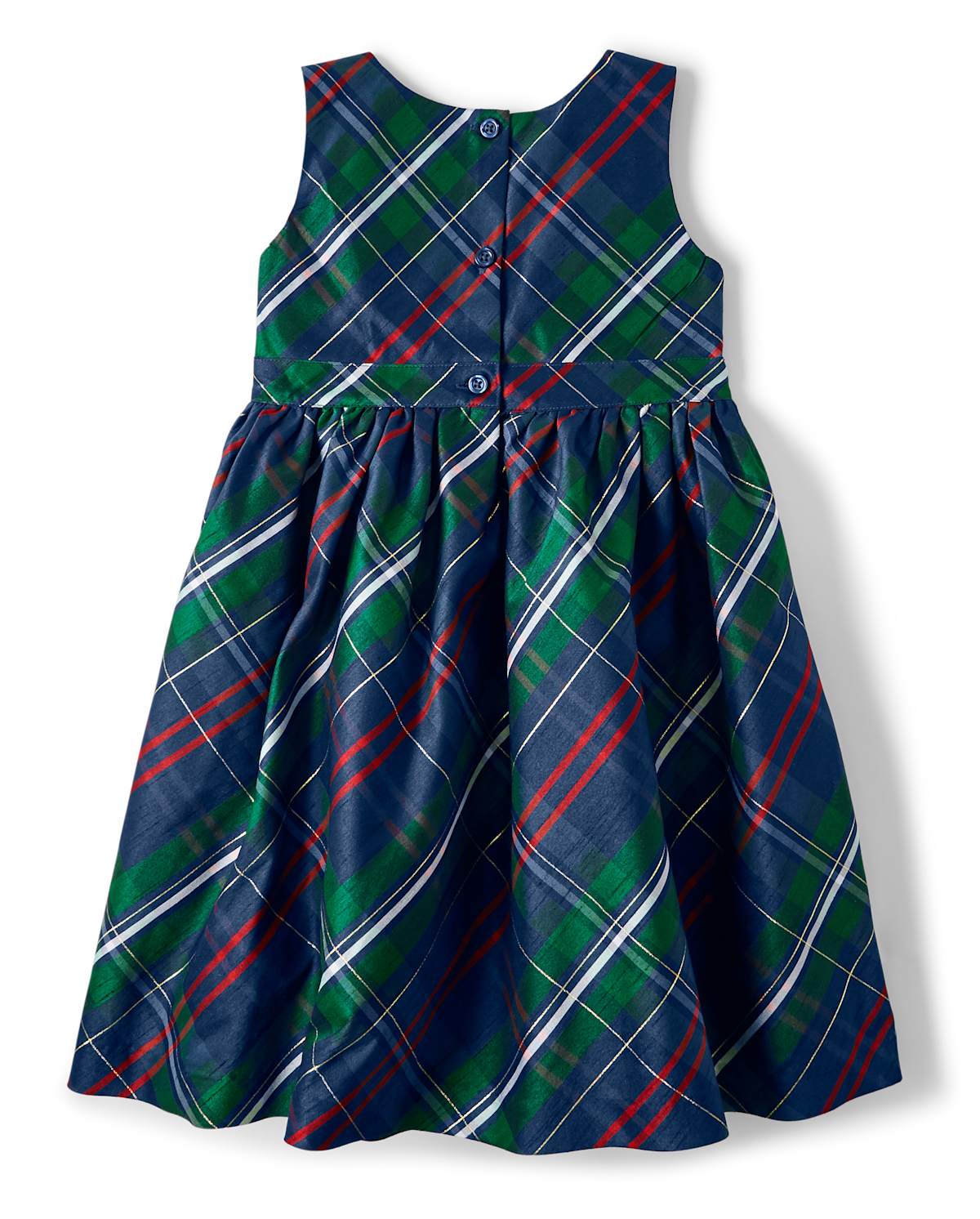 Детские платья Gymboree Girls Plaid Bow Dress - Family Celebrations Green — фото 2