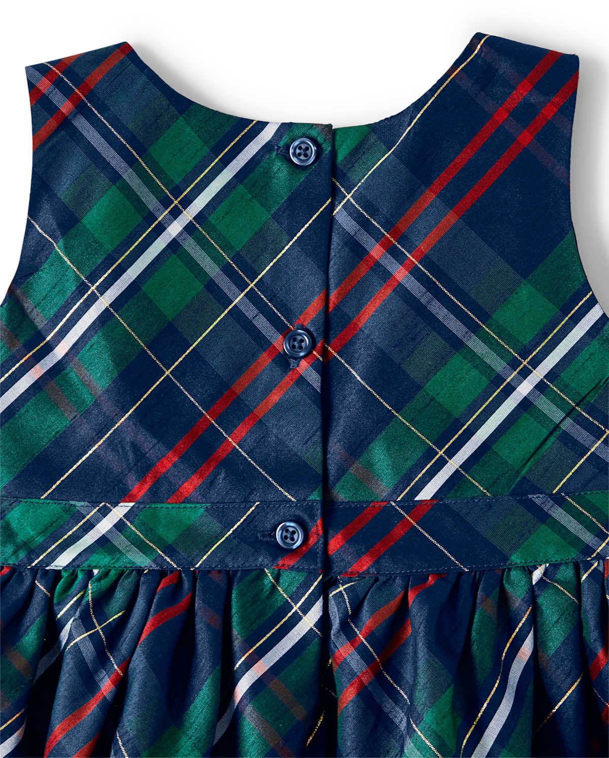 Детские платья Gymboree Girls Plaid Bow Dress - Family Celebrations Green — фото 3