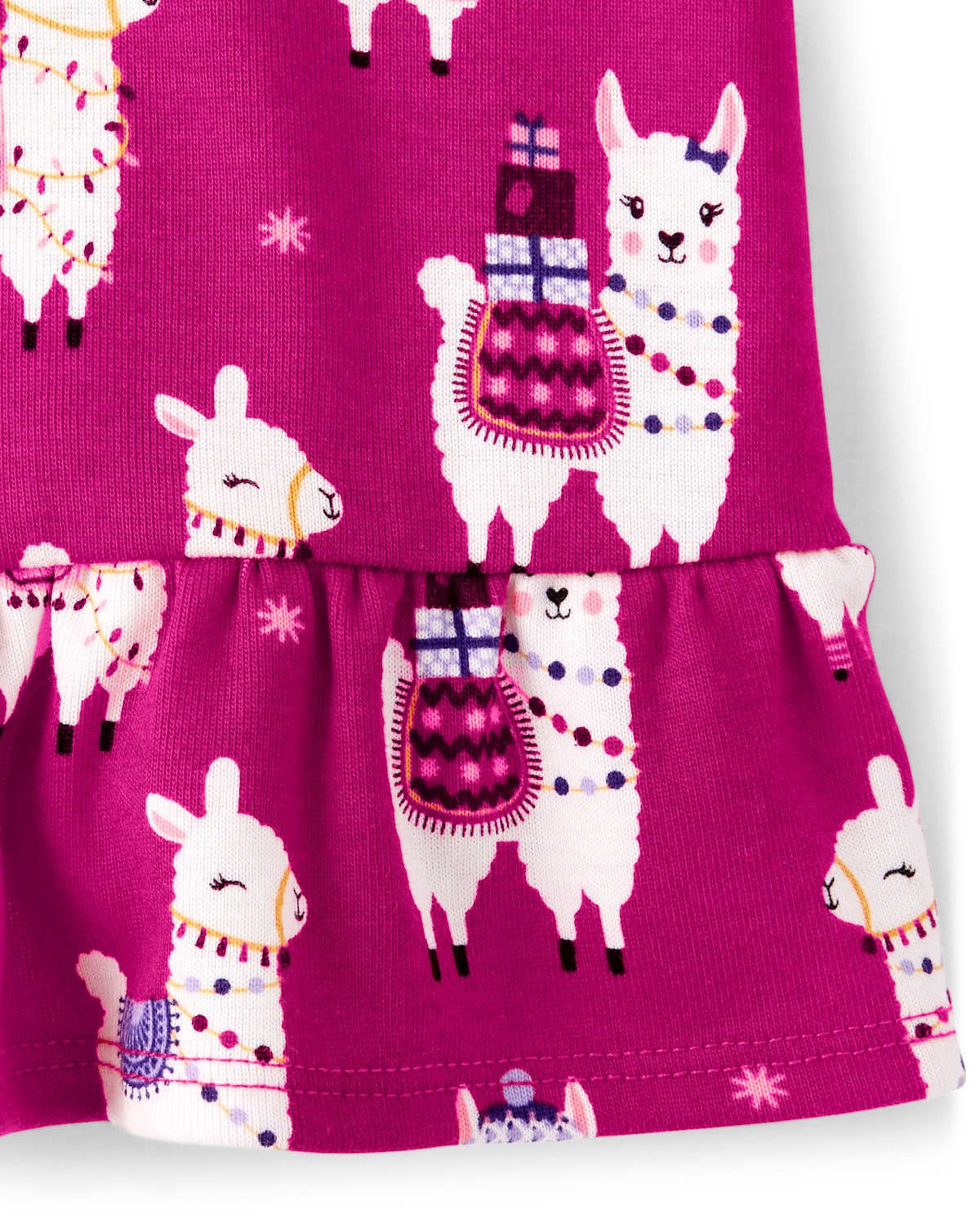 Gymboree Girls Llama Peplum Top - Little Llamas