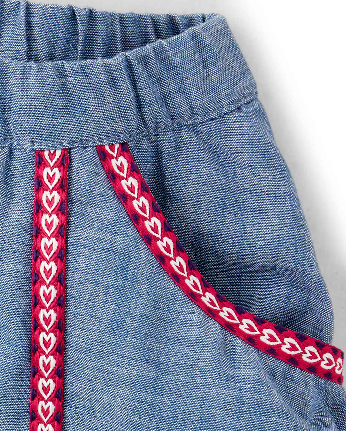 Детские юбки Gymboree Girls Embroidered Floral Denim Skort - Little Llamas — фото 2