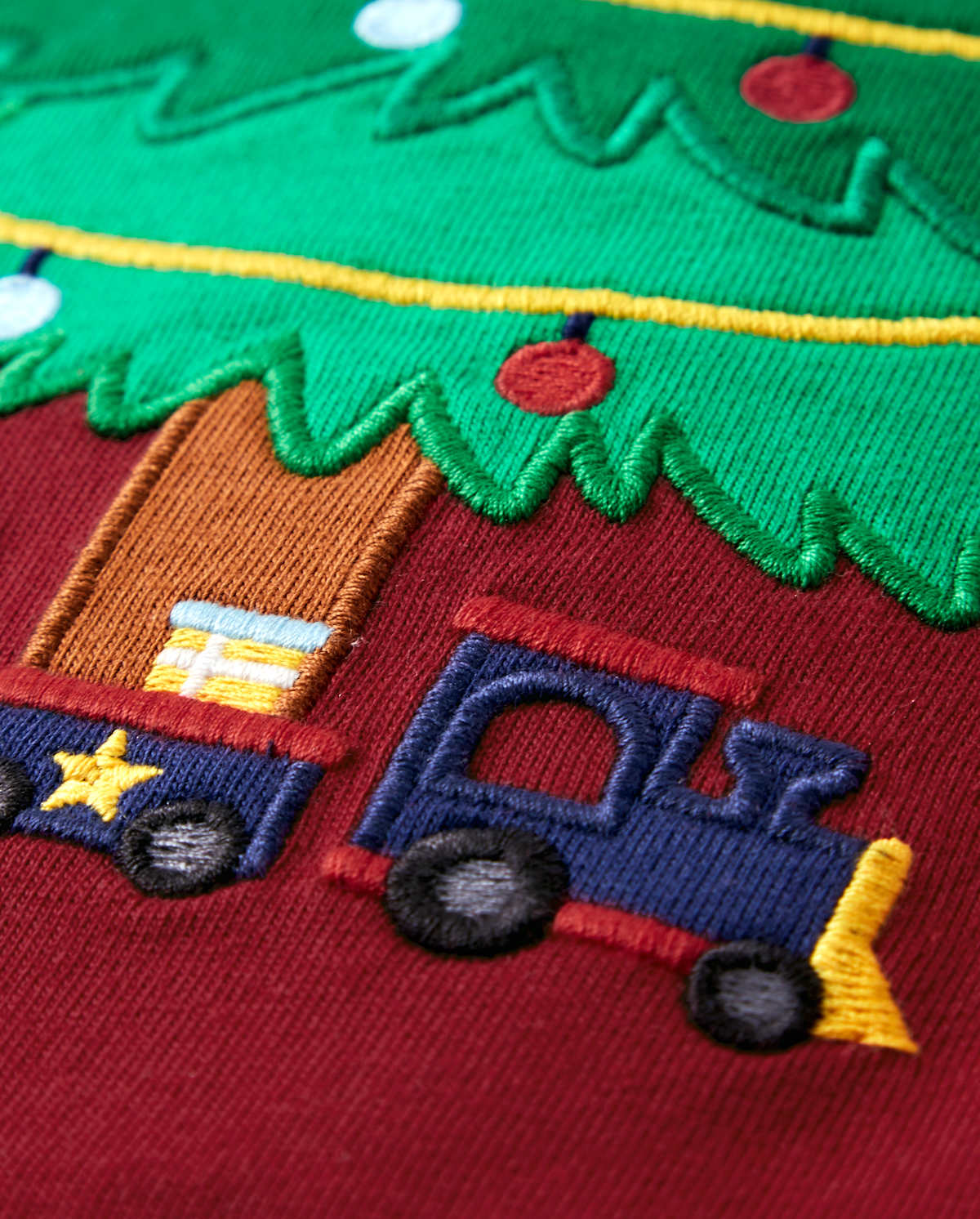 Детские топы Gymboree Boys Embroidered Christmas Tree Top - Ho Ho Ho