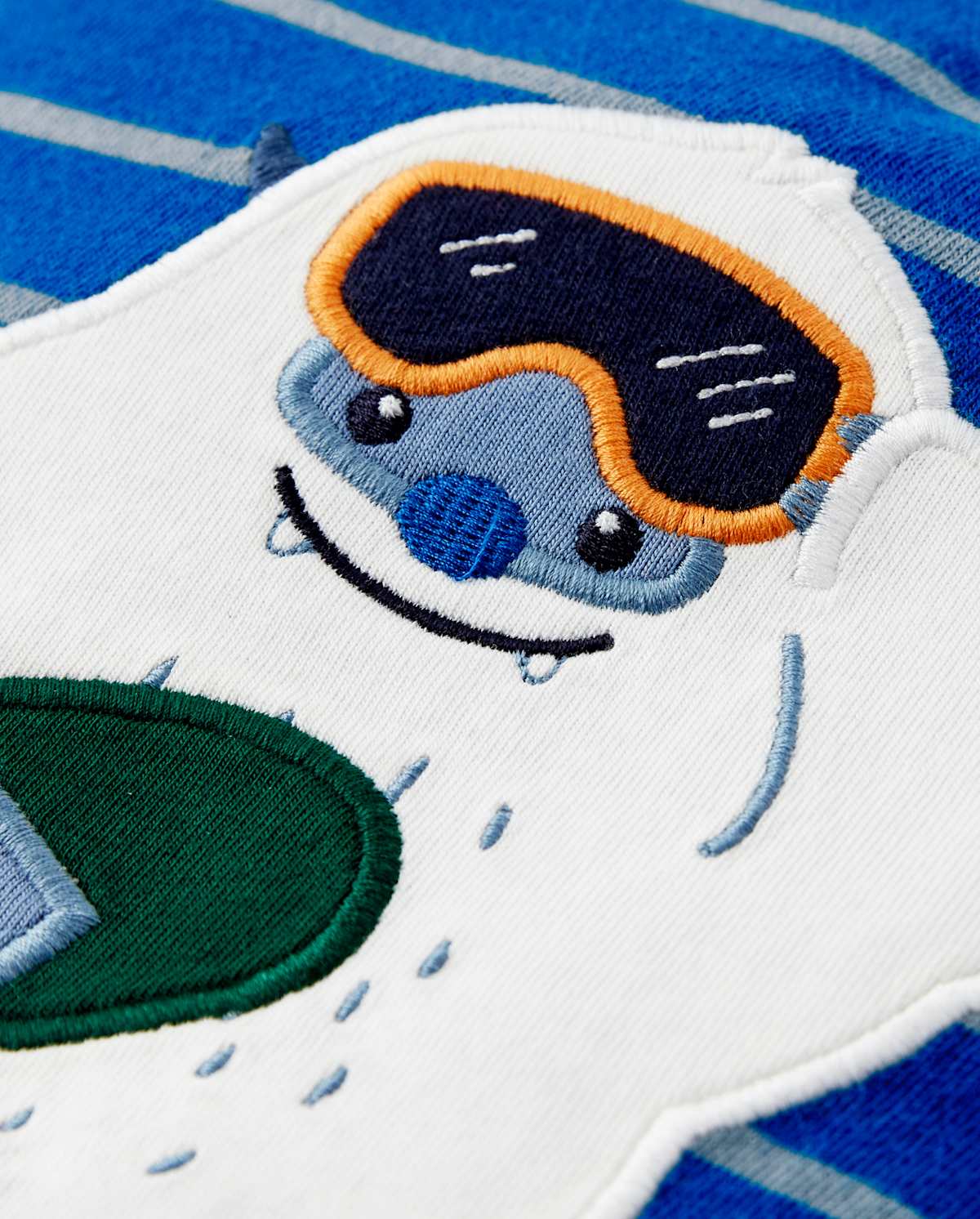 Детские топы Gymboree Boys Yeti Striped Top - Polar Party