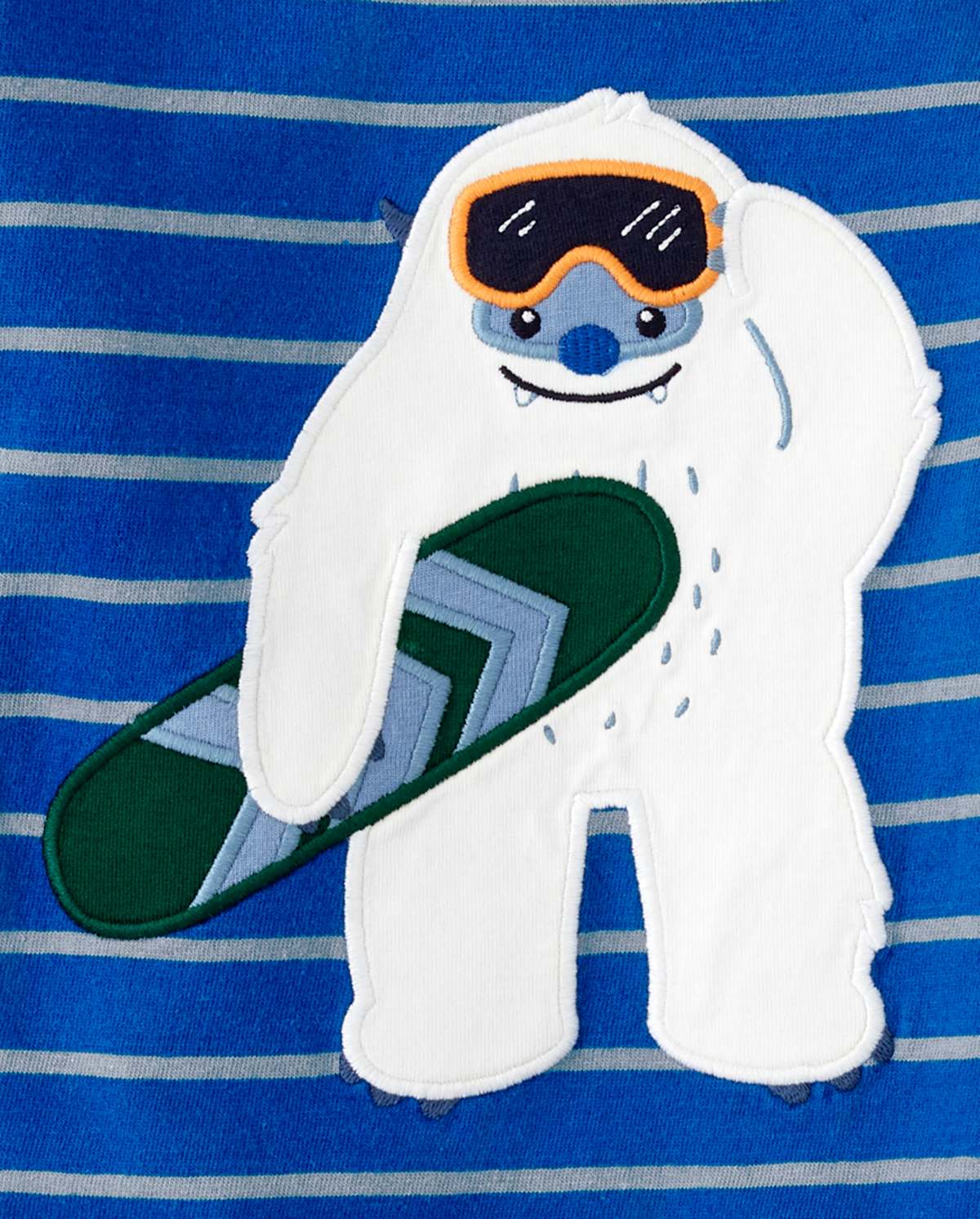 Детские топы Gymboree Boys Yeti Striped Top - Polar Party — фото 2
