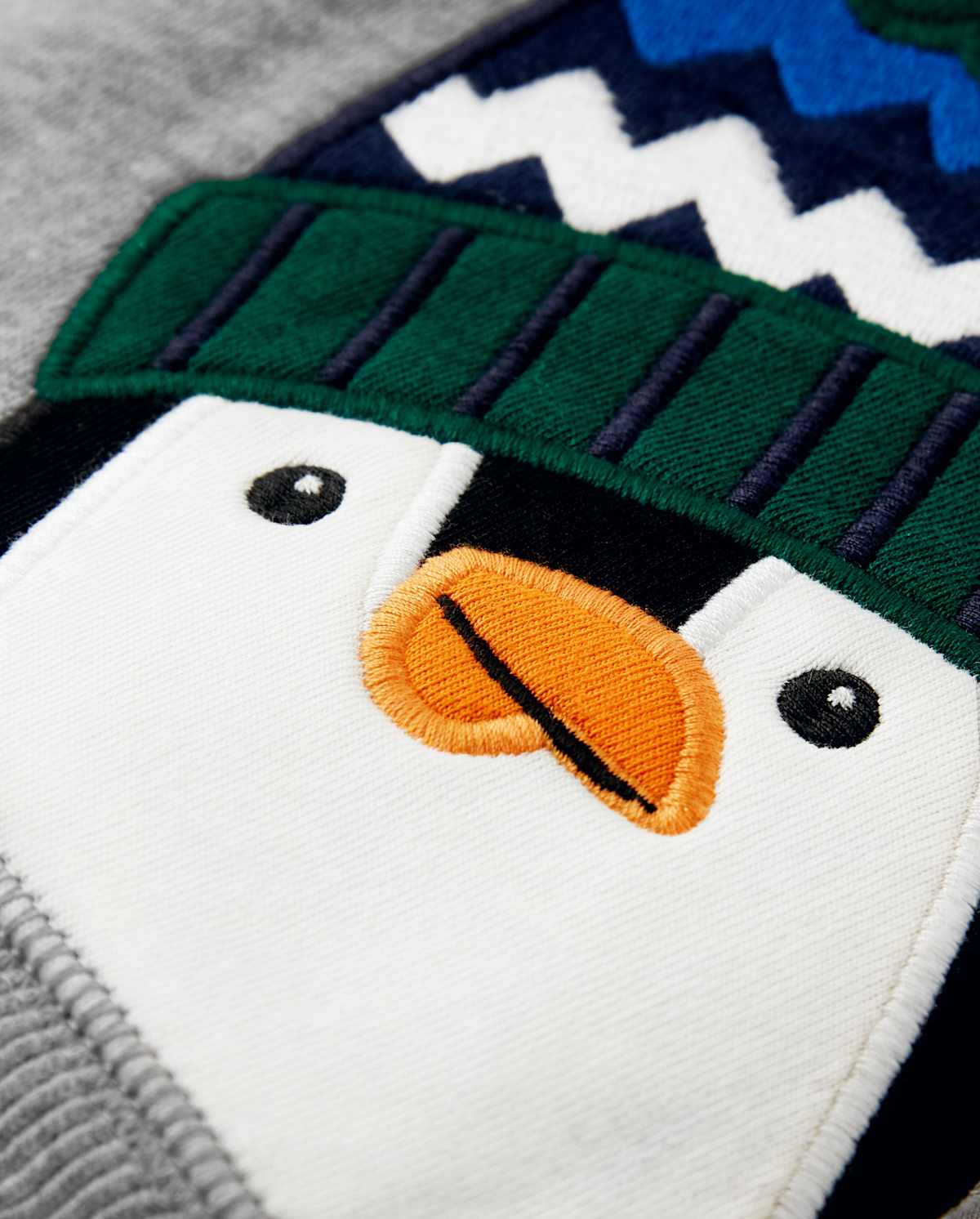 Детские худи Gymboree Boys Embroidered Penguin Sweatshirt - Polar Party