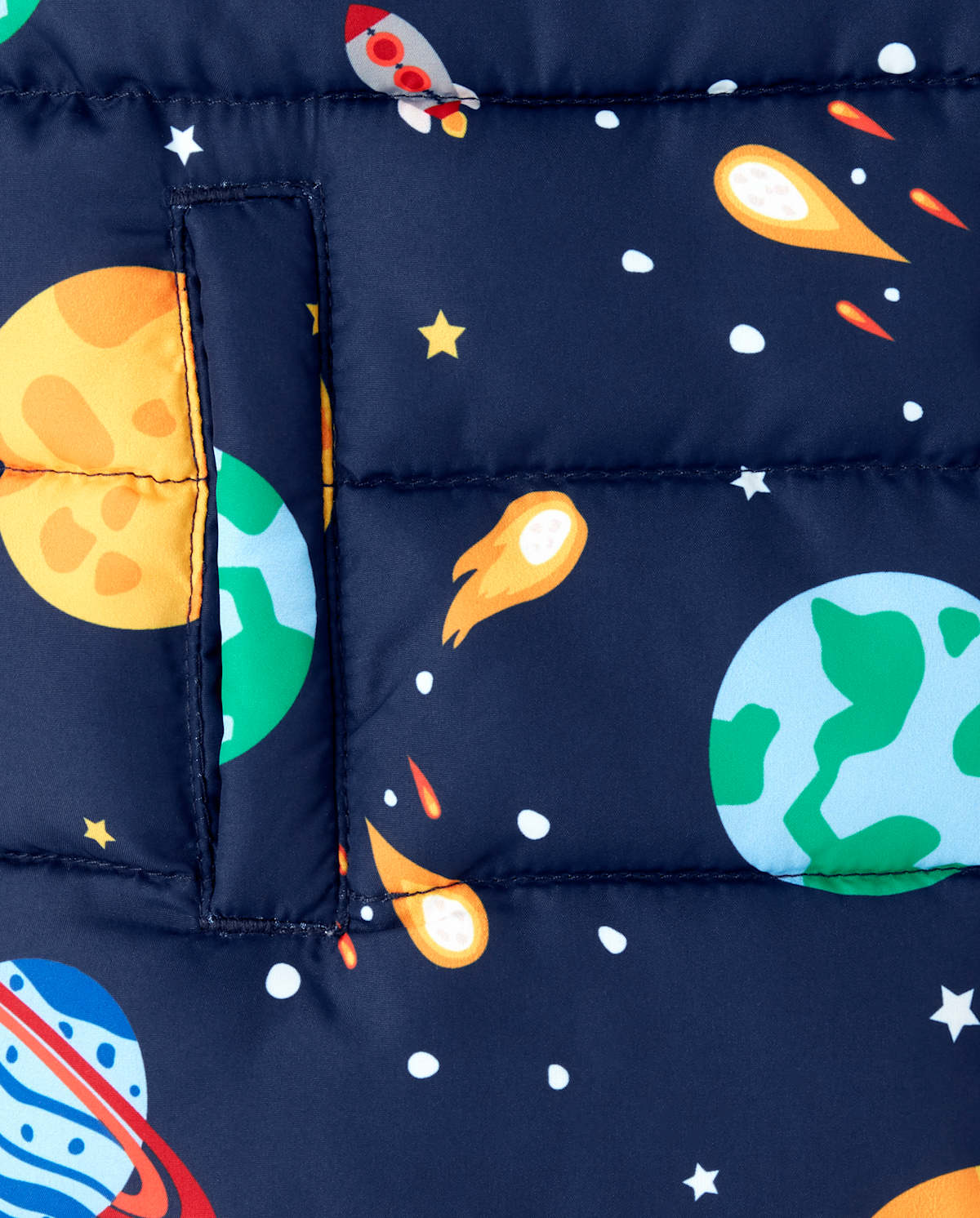 Детские куртки Gymboree Boys Space Puffer Jacket - Comet Club — фото 3