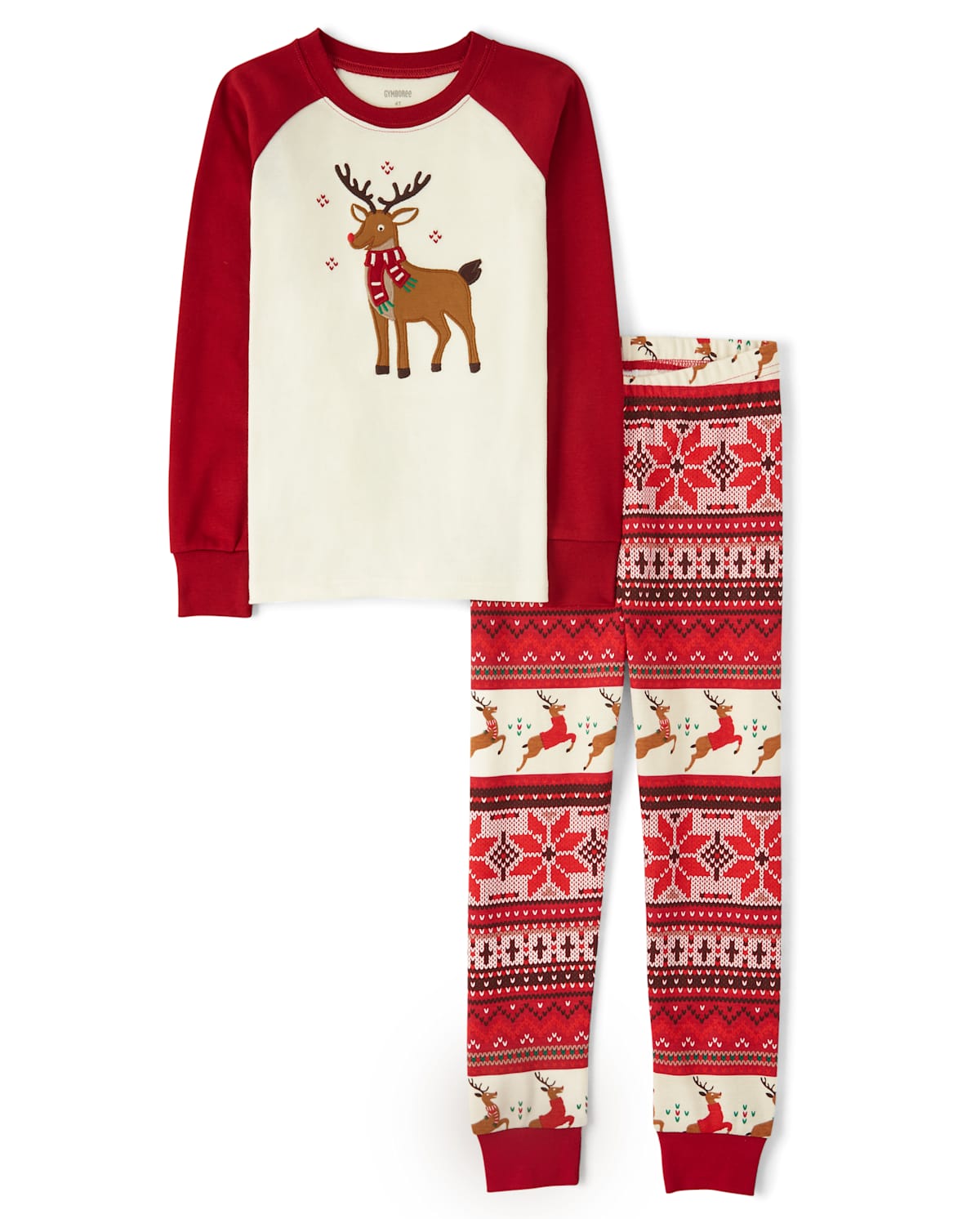 Детские пижамы Gymboree Kids Reindeer Fairisle Cotton 2-Piece Pajamas - Gymmies