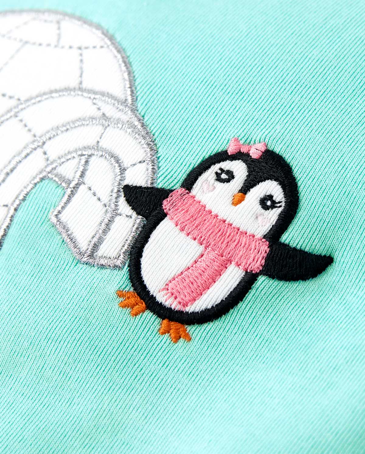 Детские топы Gymboree Girls Embroidered Igloo Top - Polar Party