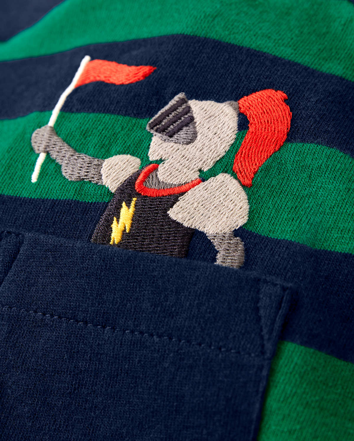 Детские топы Gymboree Boys Striped Pocket Top - Knights and Dragons