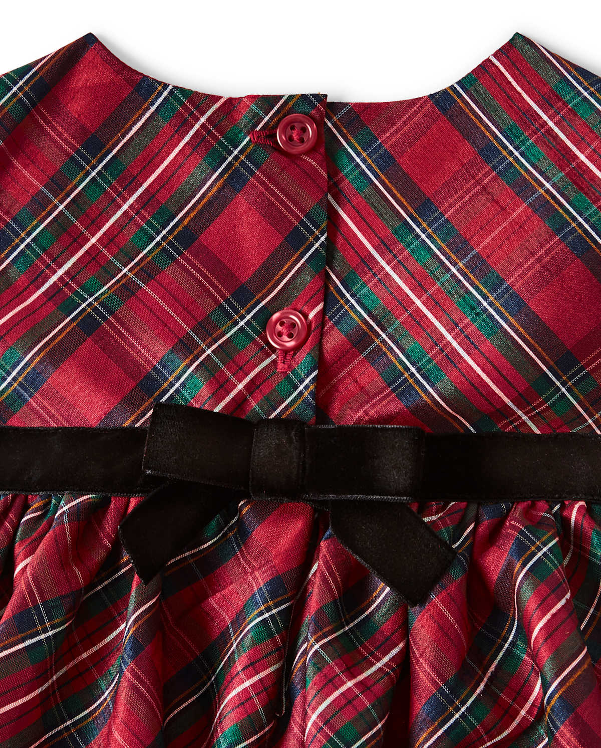 Детские платья Gymboree Baby Girls Plaid Dress - Family Celebrations Red — фото 3