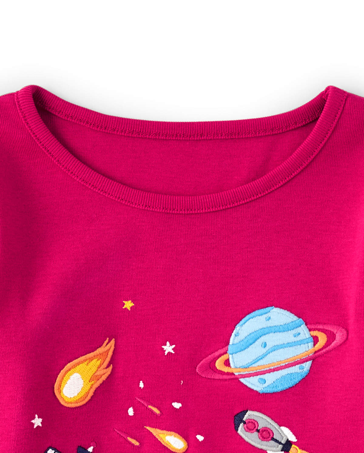 Детские топы Gymboree Girls Embroidered Space Top - Comet Club — фото 2