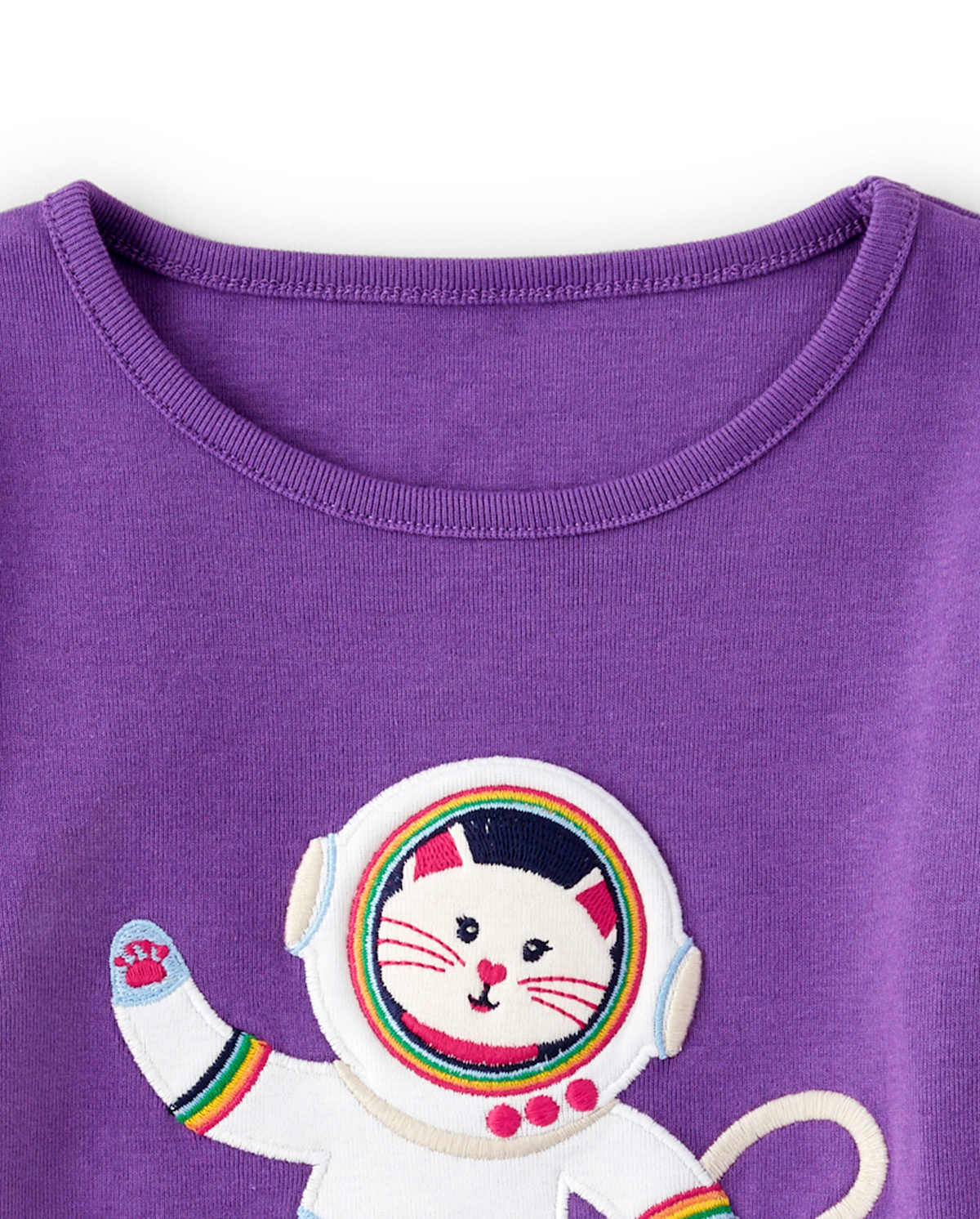 Детские топы Gymboree Girls Embroidered Astronaut Top - Comet Club — фото 2
