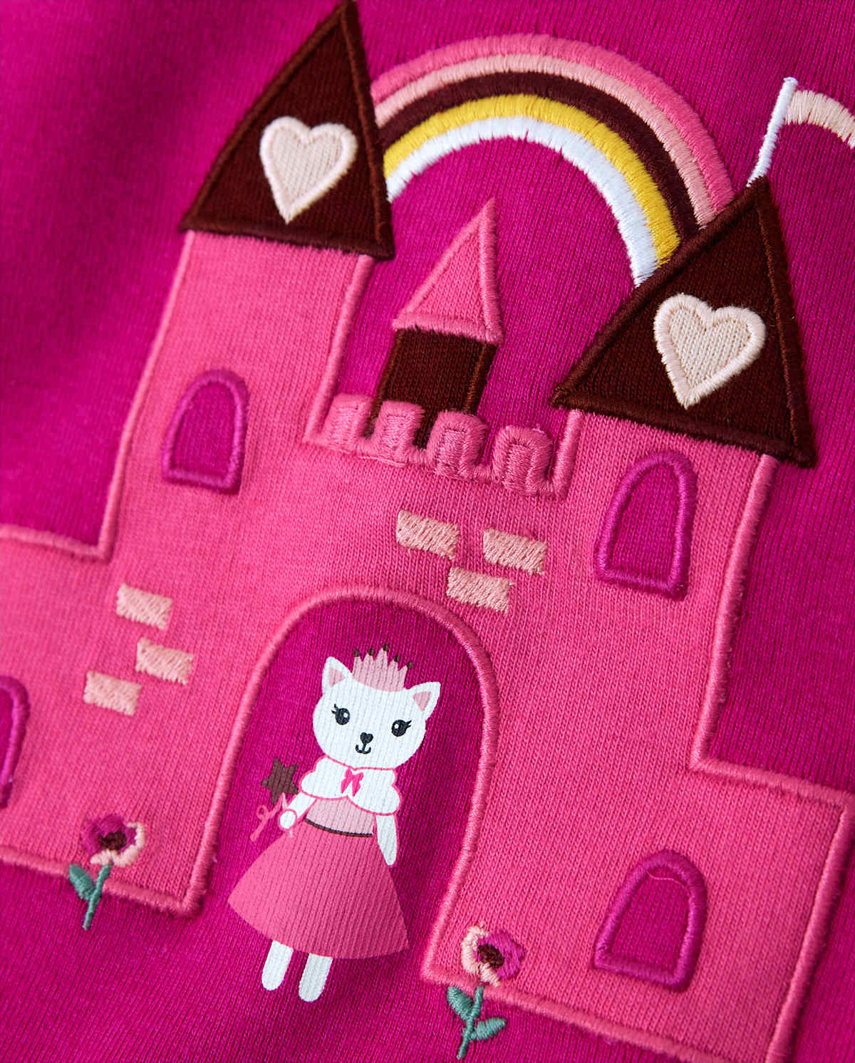Детские топы Gymboree Girls Embroidered Castle Top - Royal Princess