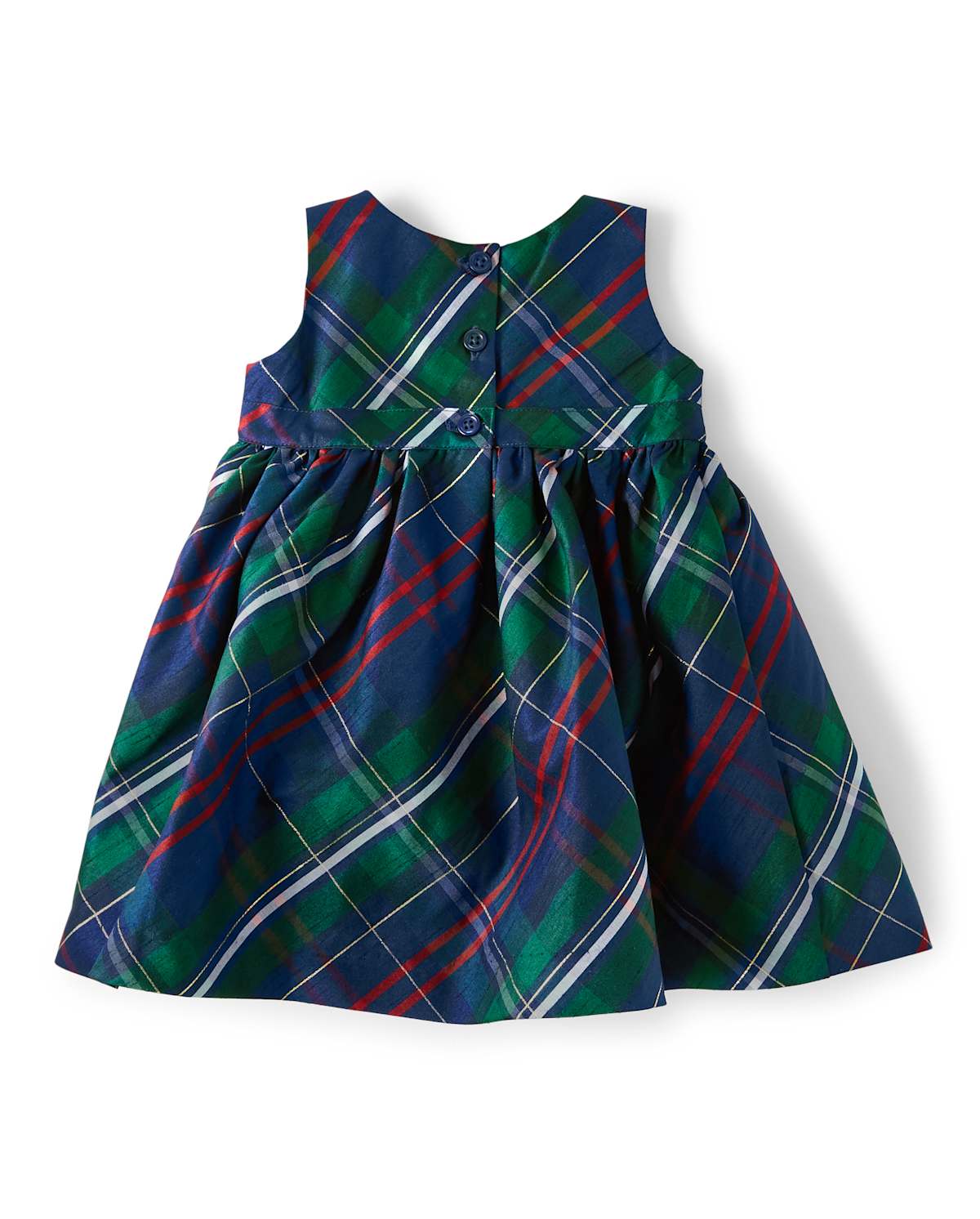 Детские платья Gymboree Baby Girls Plaid Bow Dress - Family Celebrations Green — фото 2
