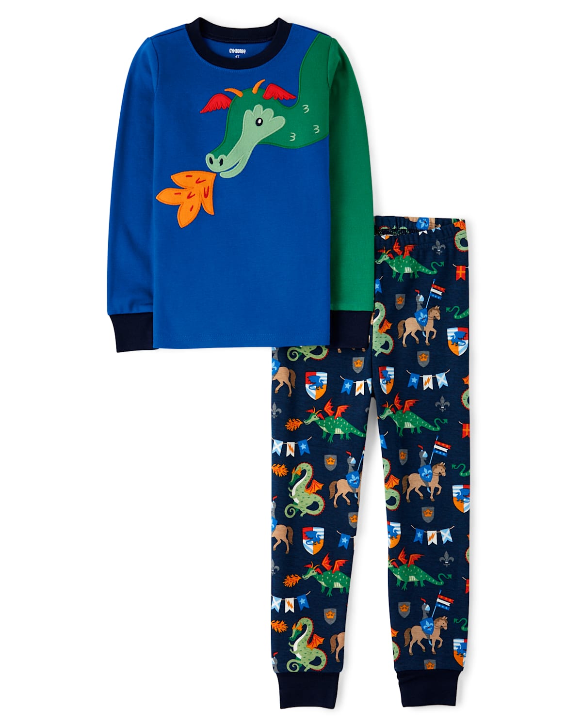 Детские пижамы Gymboree Boys Knights and Dragons Cotton 2-Piece Pajamas - Gymmies