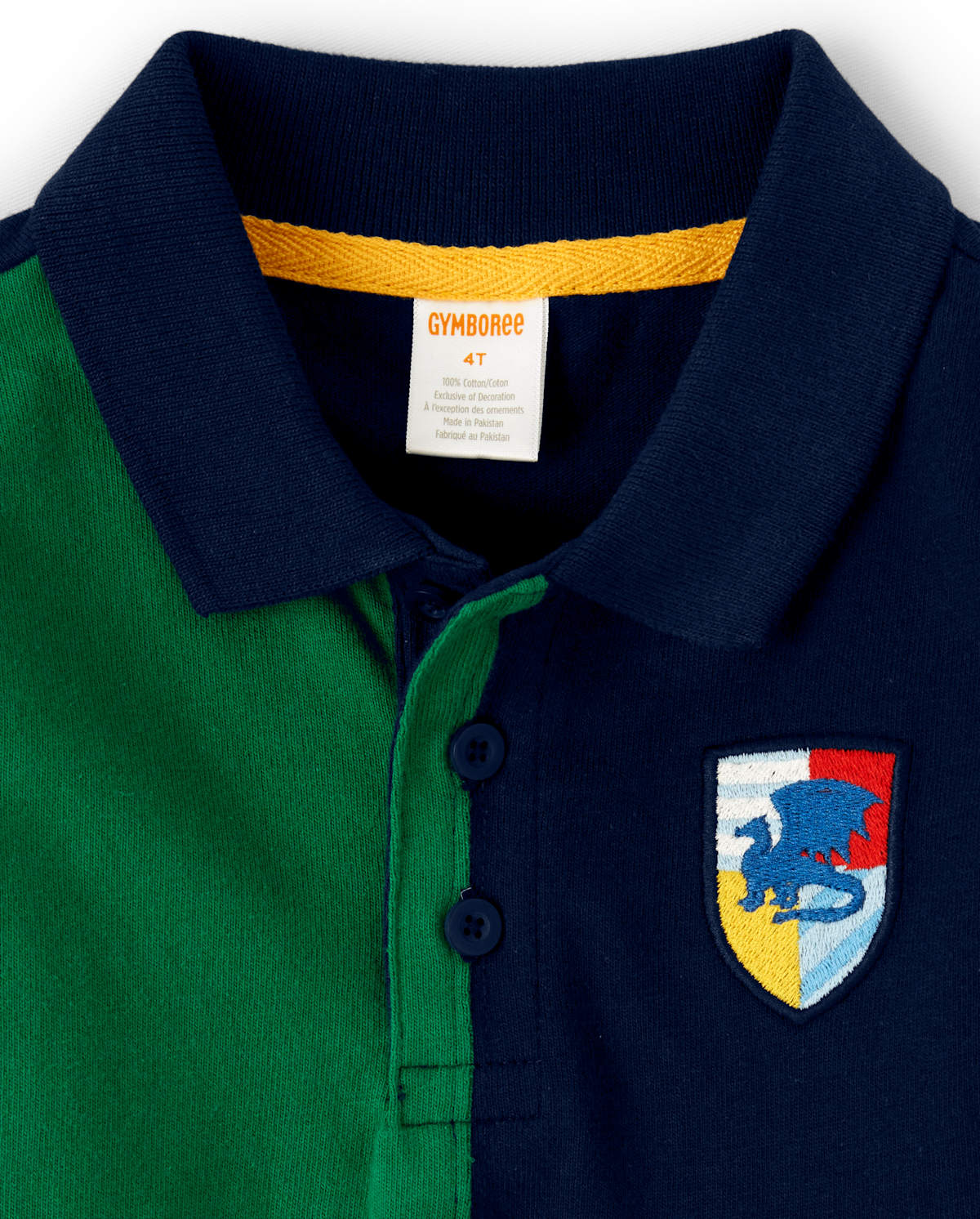 Детские топы Gymboree Boys Colorblock Rugby Polo - Knights and Dragons — фото 2