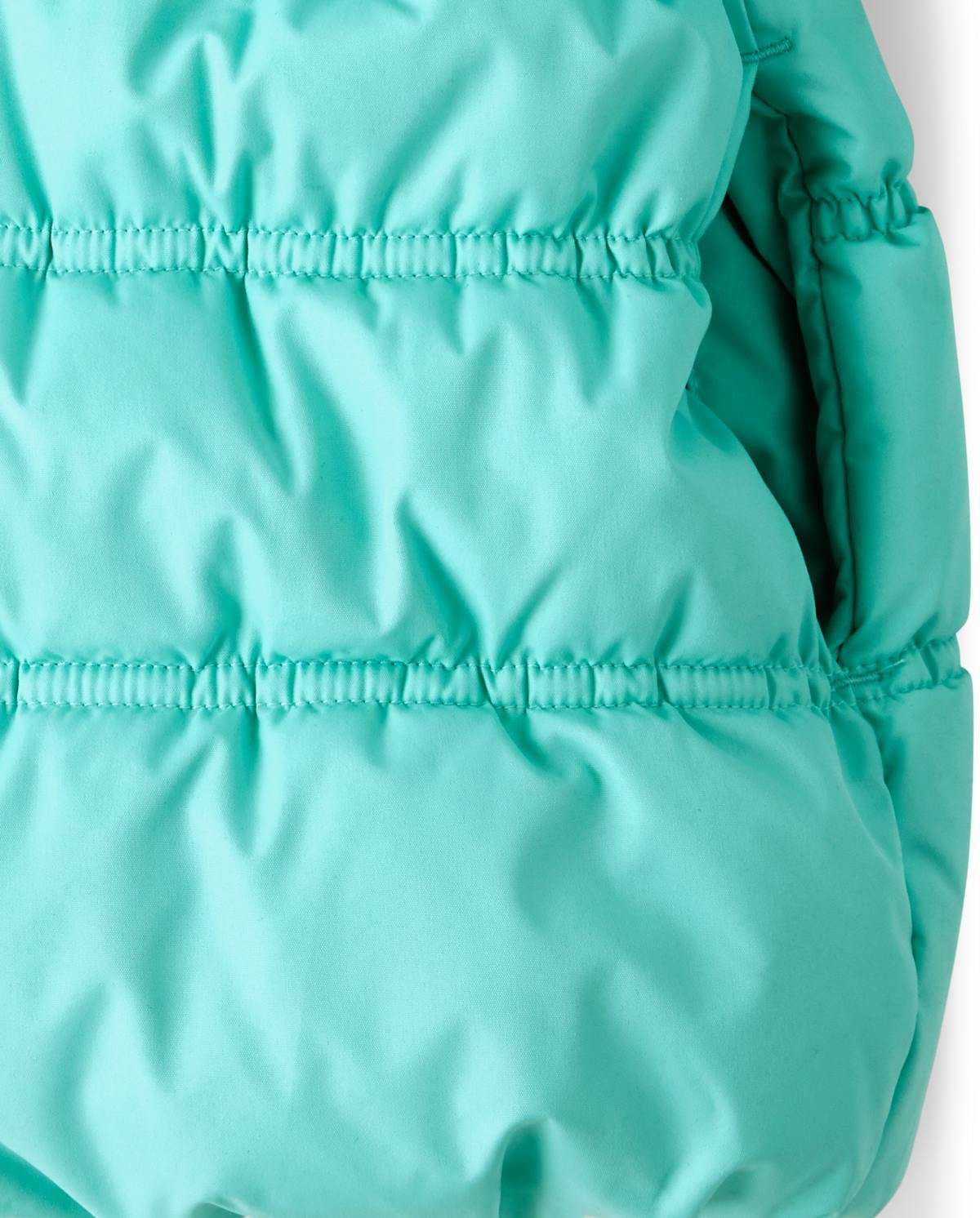 Детские куртки Gymboree Girls Bow Puffer Jacket - Polar Party — фото 3