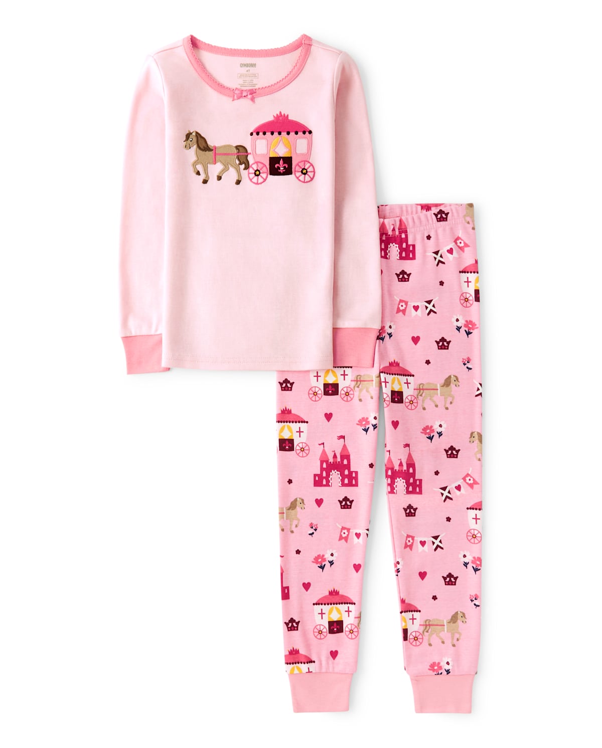 Детские пижамы Gymboree Girls Royal Princess Cotton 2-Piece Pajamas - Gymmies