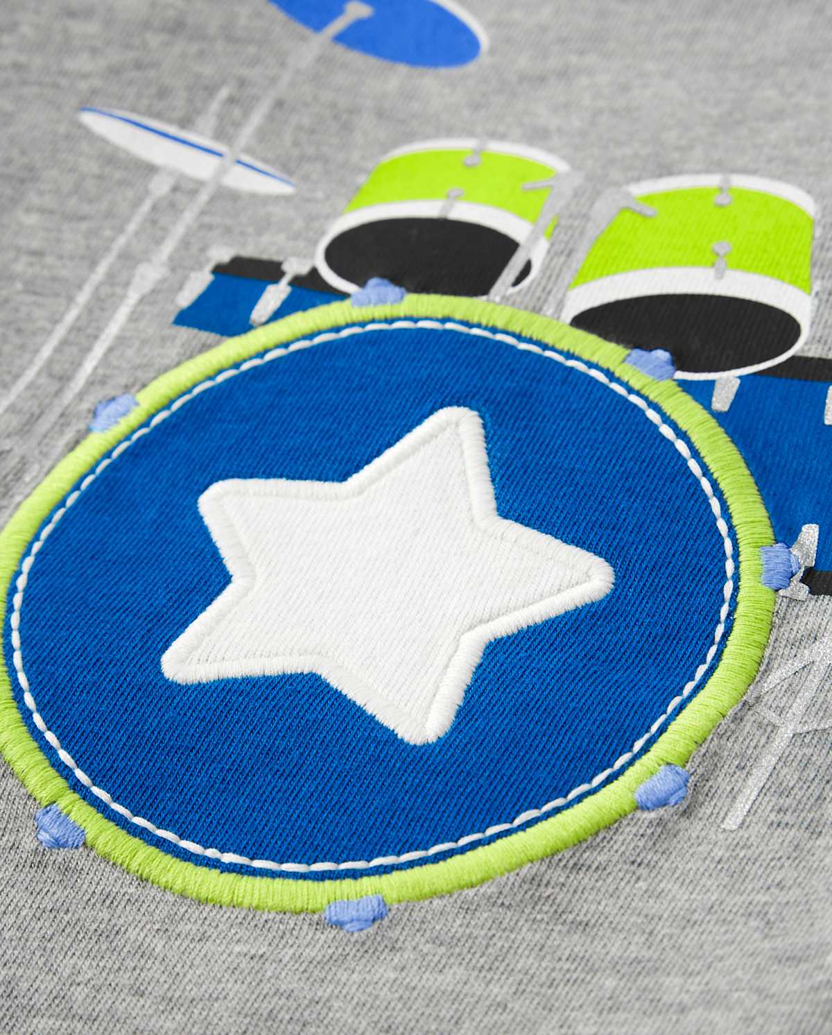 Детские топы Gymboree Boys Embroidered Drums Raglan Top - Rock Academy
