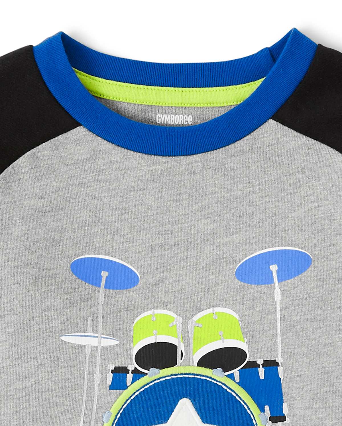 Детские топы Gymboree Boys Embroidered Drums Raglan Top - Rock Academy — фото 2