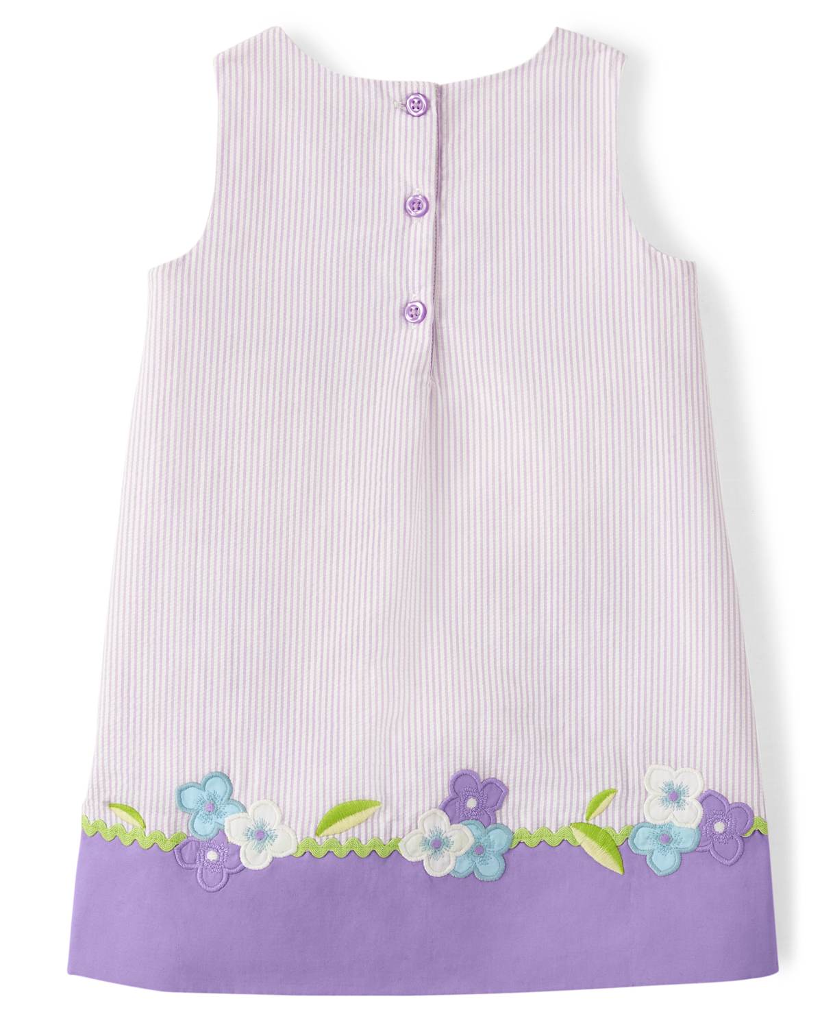 Детские платья Gymboree Girls Applique Flower Seersucker Dress - Spring Blooms — фото 2