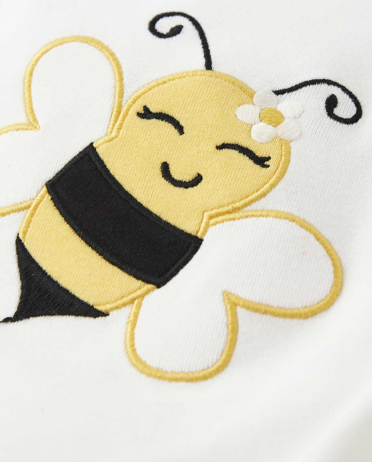 Детские топы Gymboree Girls Embroidered Bee Tulip Top - Busy Little Bee