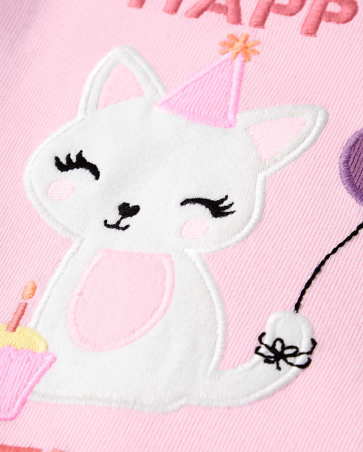 Детские пижамы Gymboree Girls Birthday Cat Snug Fit Cotton Pajamas - Gymmies — фото 2