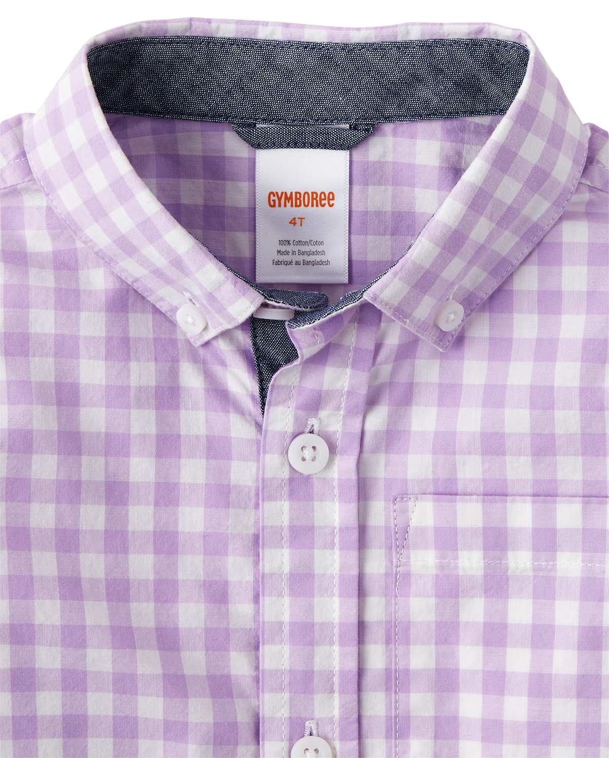 Детские рубашки Gymboree Boys Dad And Me Gingham Button Down Shirt - Spring Blooms — фото 2