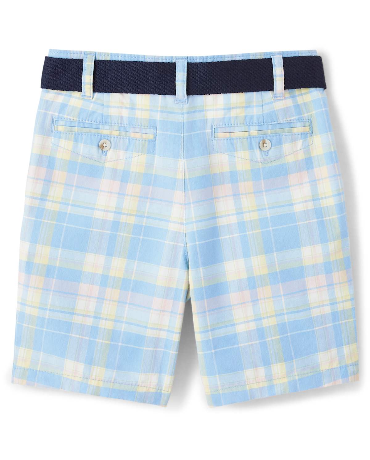 Детские шорты Gymboree Boys Belted Plaid Chino Shorts - Spring Celebrations — фото 3