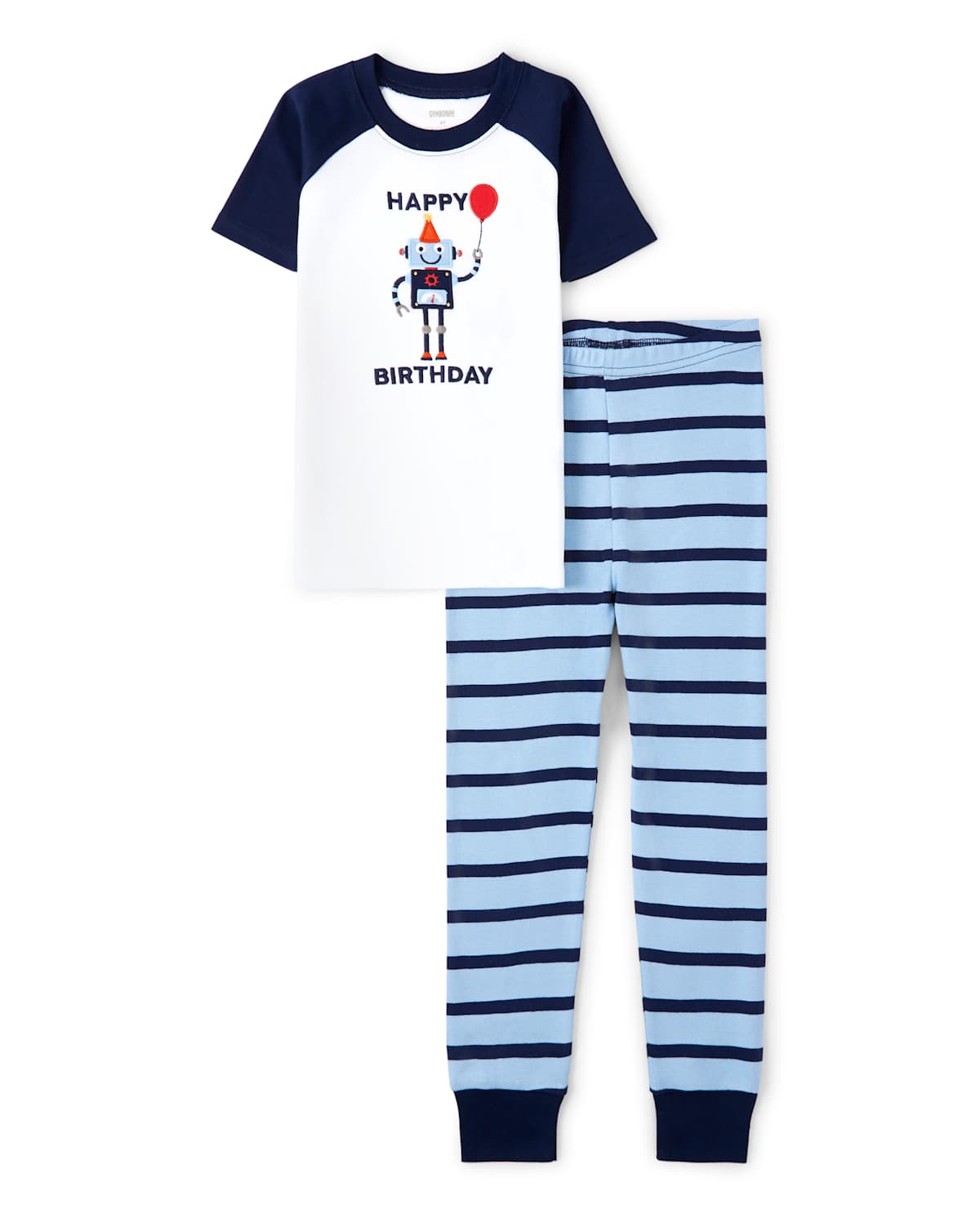 Детские пижамы Gymboree Boys Birthday Robot Snug Fit Cotton Pajamas - Gymmies