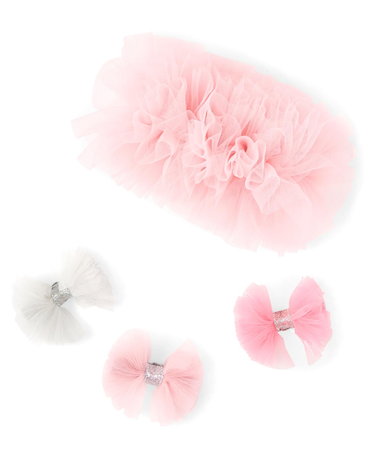 Детские аксессуары Gymboree Girls Tulle Hair Clip 4-Pack - Prima Ballerina