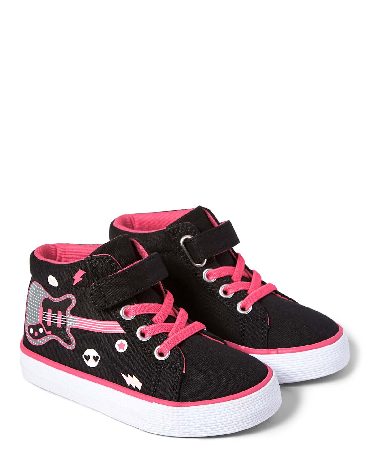 Gymboree Girls Guitar Hi Top Sneakers - Rock Academy
