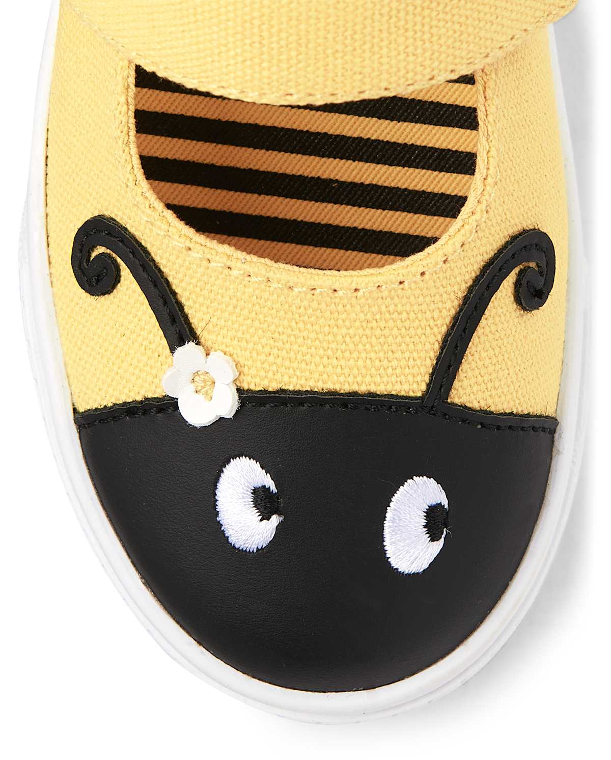 Детские кроссовки Gymboree Girls Embroidered Bee Sneakers - Busy Little Bee — фото 4
