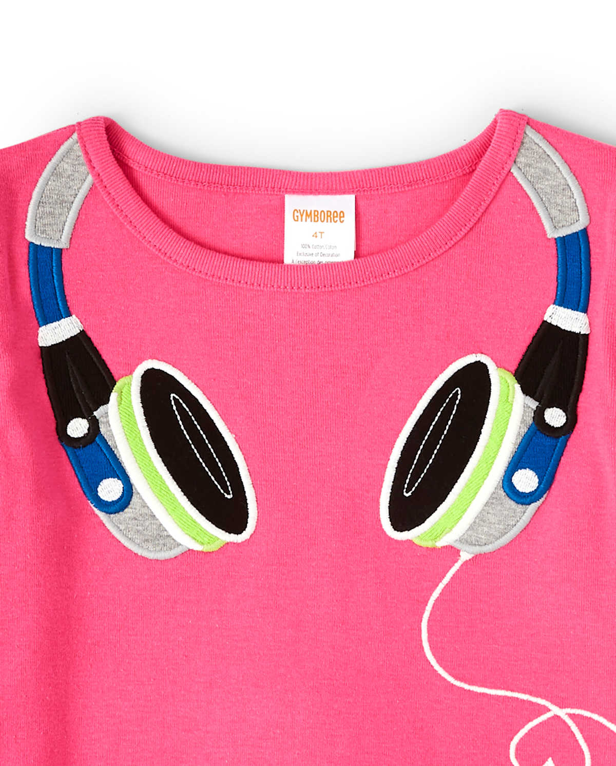 Детские топы Gymboree Girls Embroidered Headphones Top - Rock Academy — фото 2