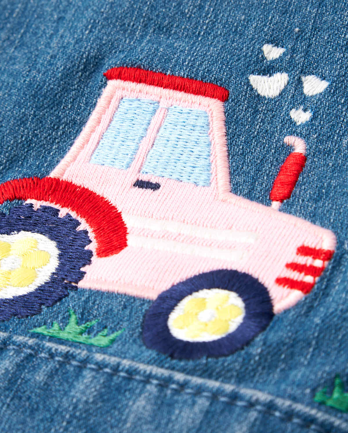 Детские куртки Gymboree Girls Embroidered Denim Jacket - Farming Friends — фото 2