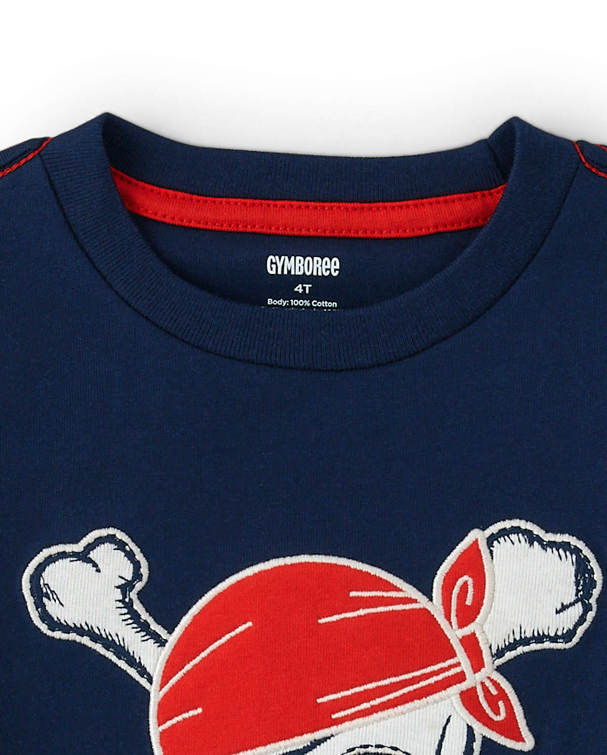 Детские топы Gymboree Boys Embroidered Skull Top - Aye Aye Matey — фото 2