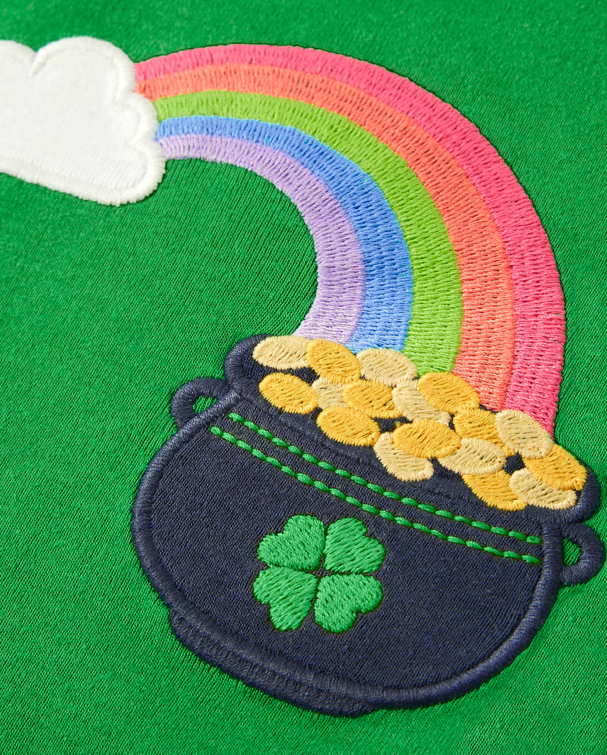 Детские топы Gymboree Girls Embroidered Rainbow Top - Little Leprechaun