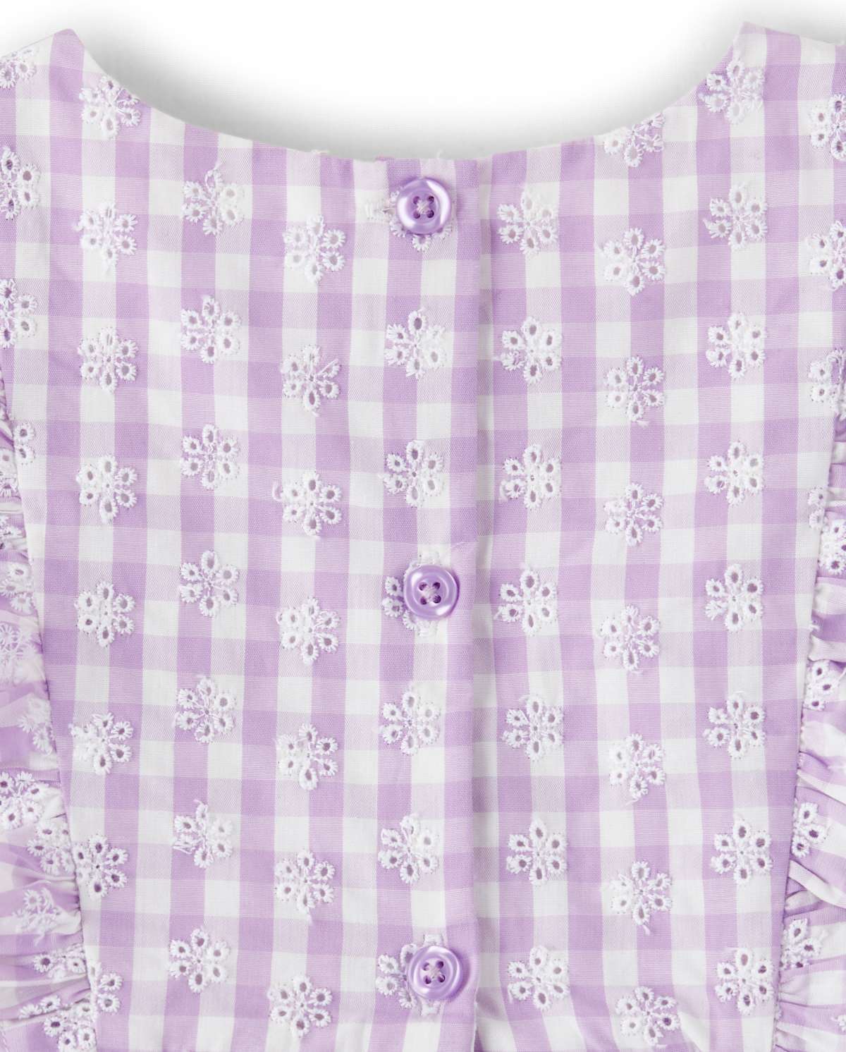 Детские платья Gymboree Girls Gingham Flutter Dress - Spring Blooms — фото 3