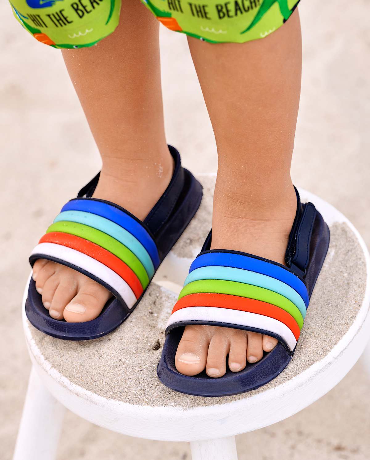 Детские сандалии Gymboree Boys Striped Slides - Splish-Splash — фото 4