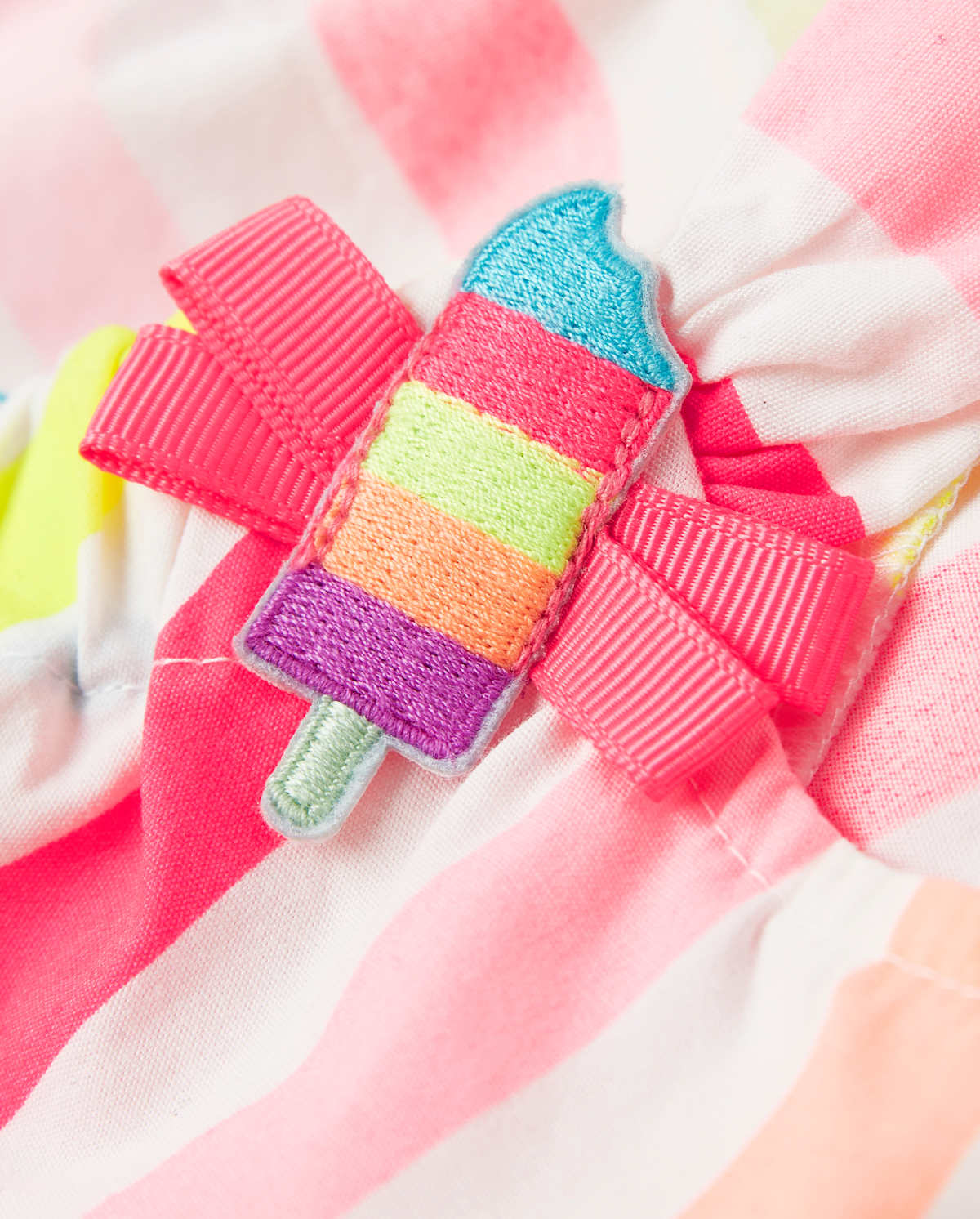 Детские топы Gymboree Girls Striped Bow Top - Popsicle Party